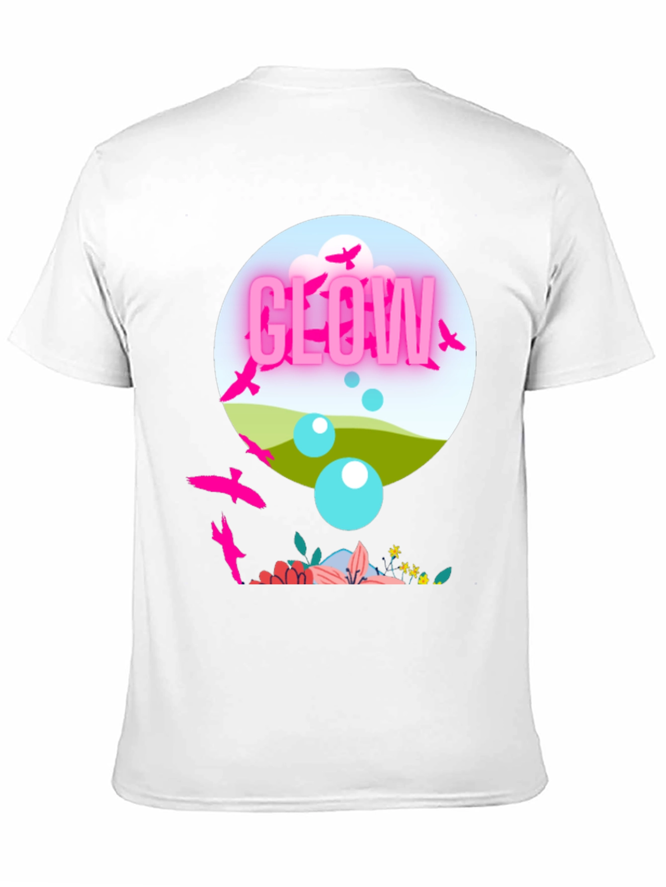 Black Glow in Nature Graphic Tee - Stylish Casual Wear view 11