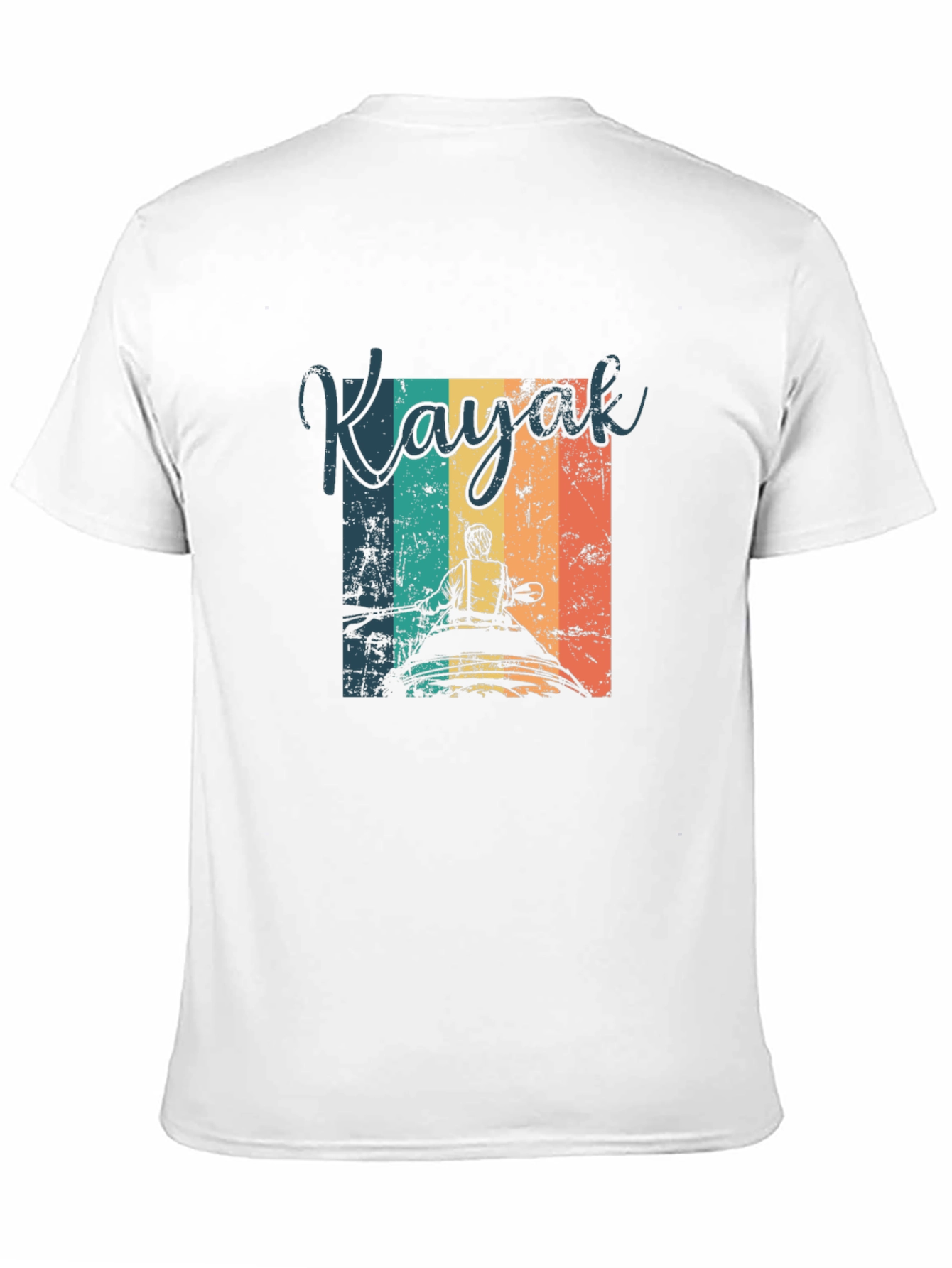 Black Vintage Kayak T-Shirt - Retro Paddling Tee view 11