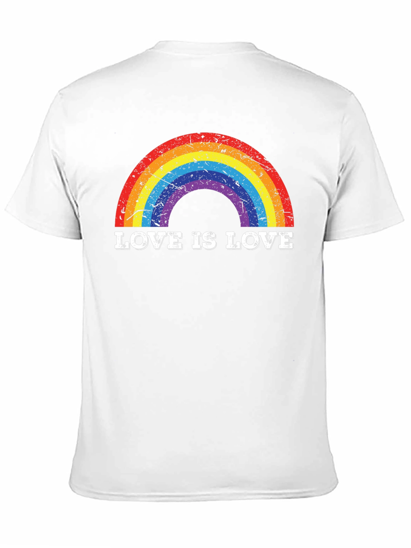 Black Love Is Love Rainbow Graphic Tee - Pride T-Shirt view 11