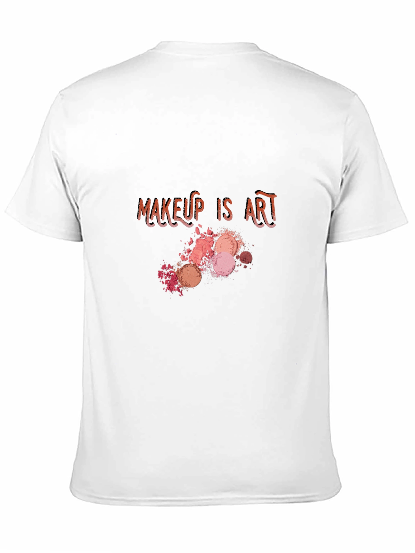 Black Makeup Is Art Graphic Tee view 11