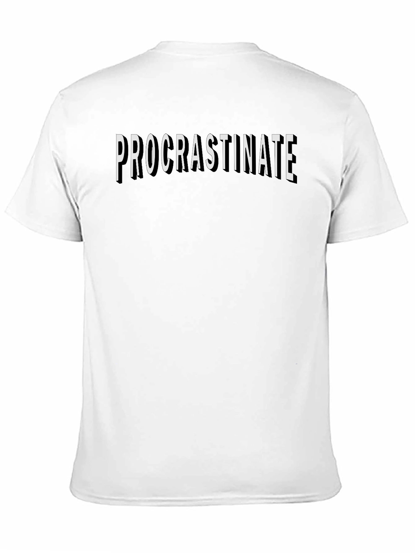 Black Procrastinate T-Shirt - Funny Graphic Tee for Men view 11