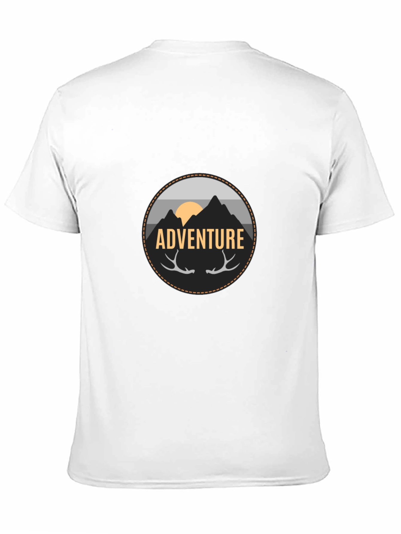 Black Adventure Graphic Tee - Men's Black T-Shirt view 11
