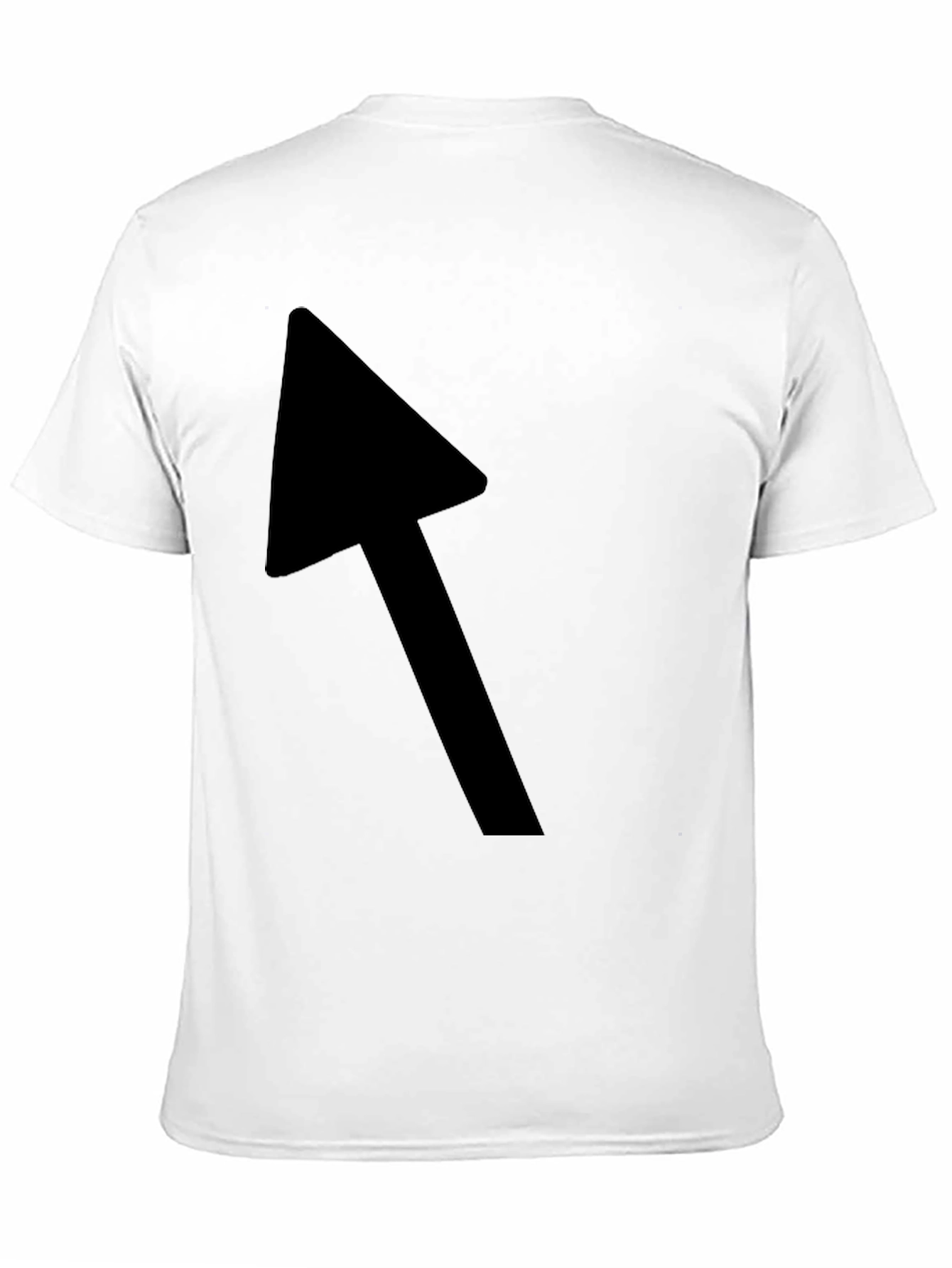 Black Black T-Shirt with Bold Arrow Graphic view 11