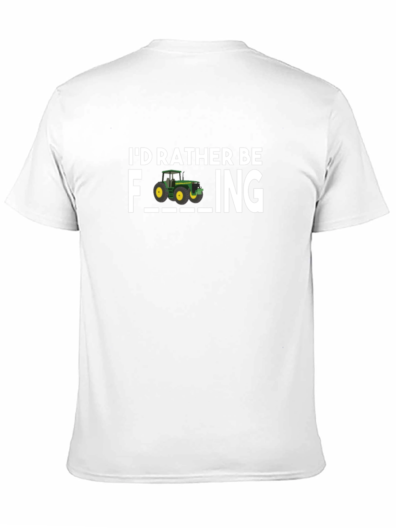 Black I'd Rather Be Farming T-Shirt view 11