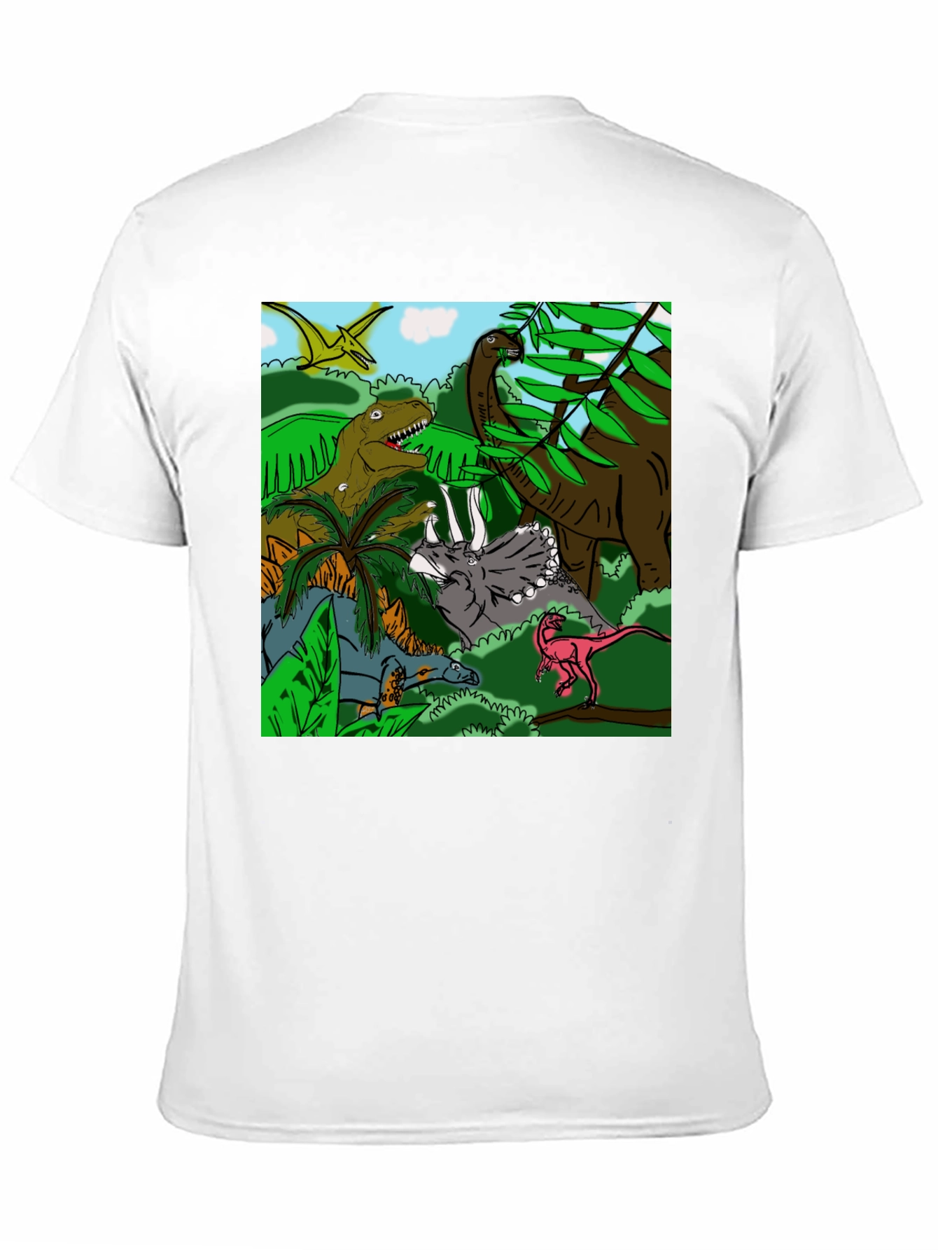Black Dinosaur T-Shirt: Prehistoric Adventure Tee view 11