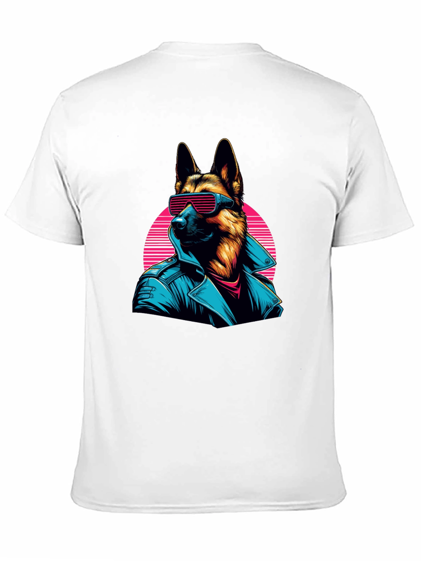 Black Retro Dog T-Shirt view 11