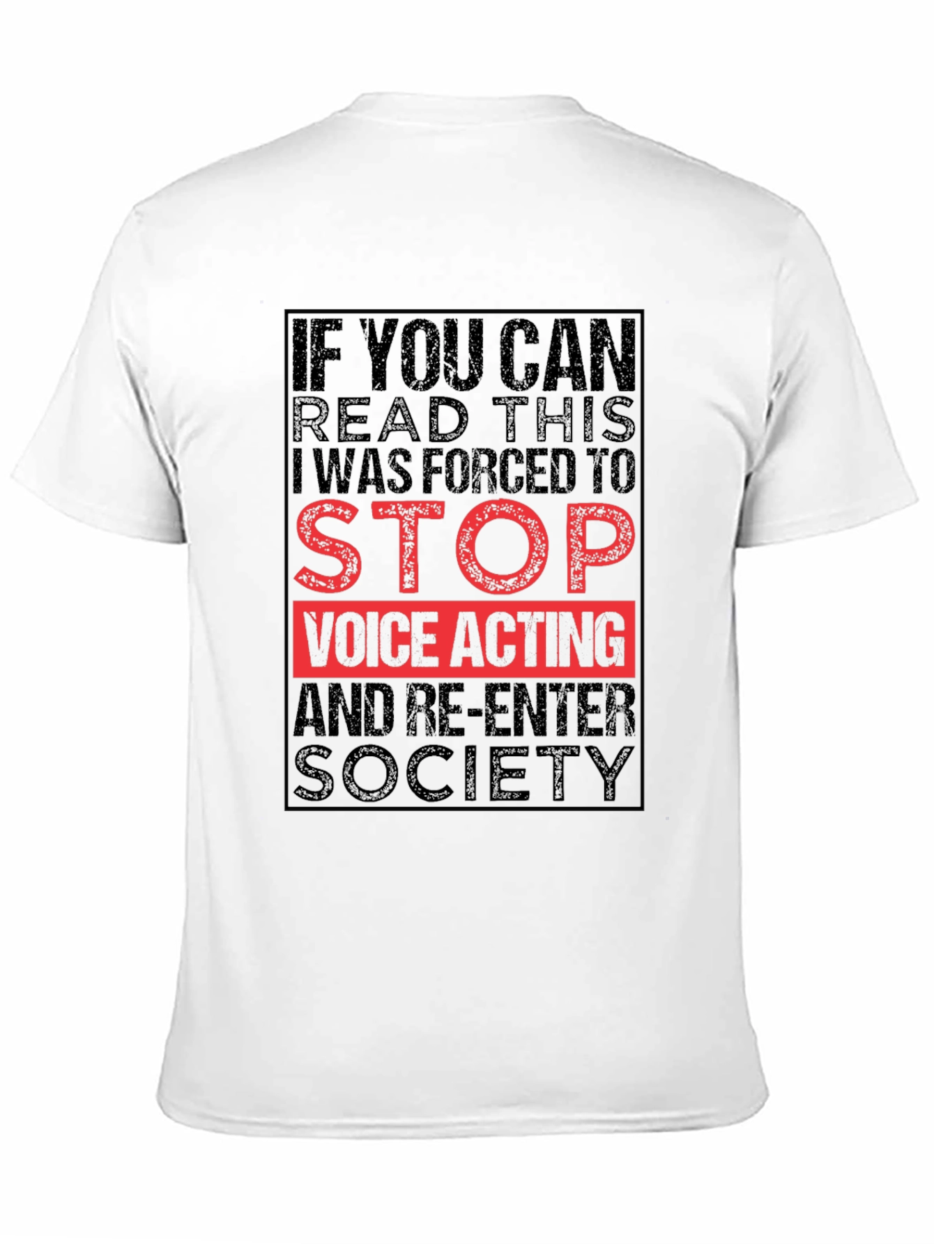 Black If You Can Read This Voice Acting T-Shirt view 11