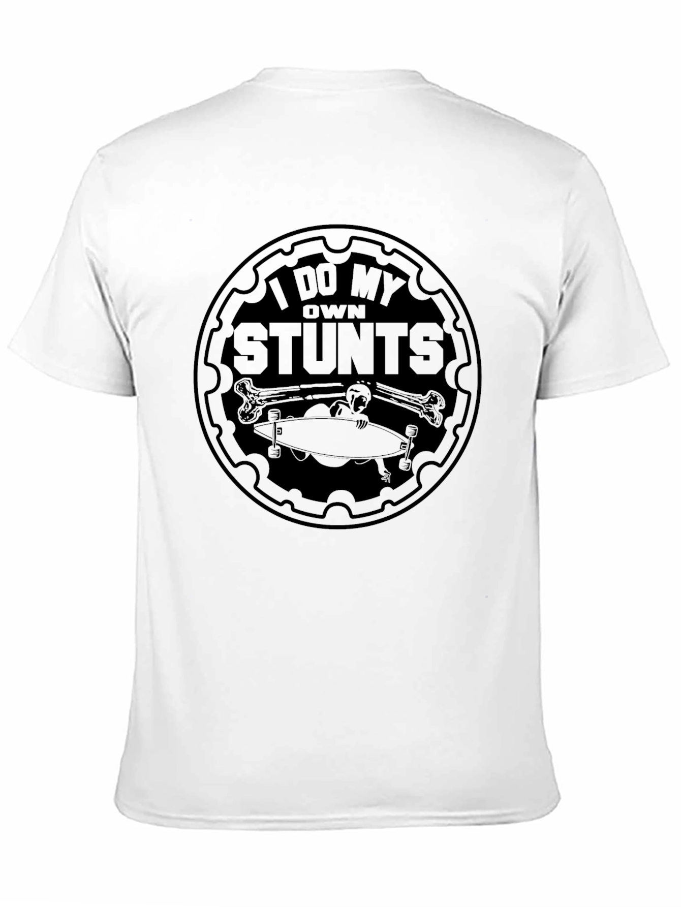 Black I Do My Own Stunts T-Shirt - Black Graphic Tee view 11