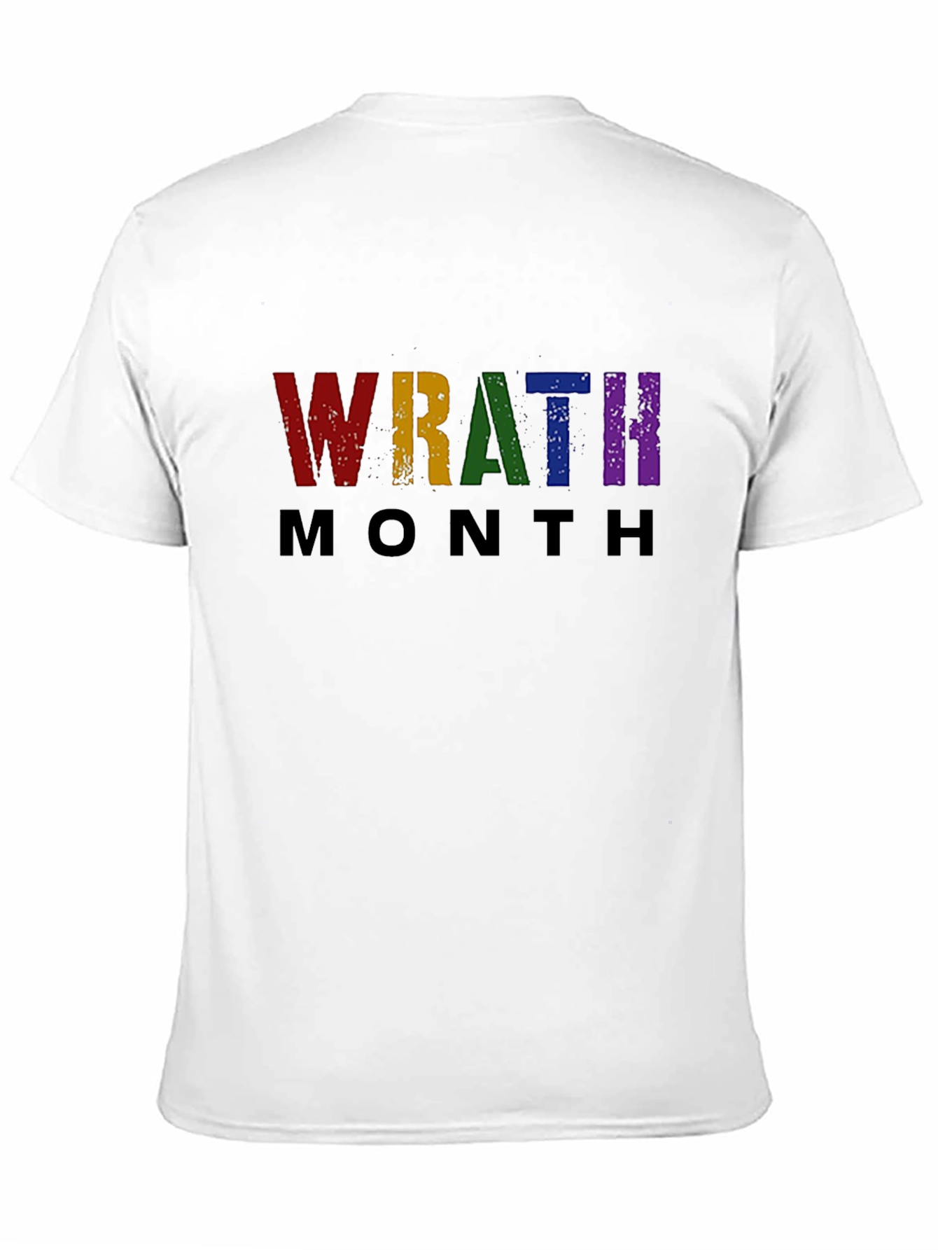 Black Wrath Month Pride T-Shirt view 11