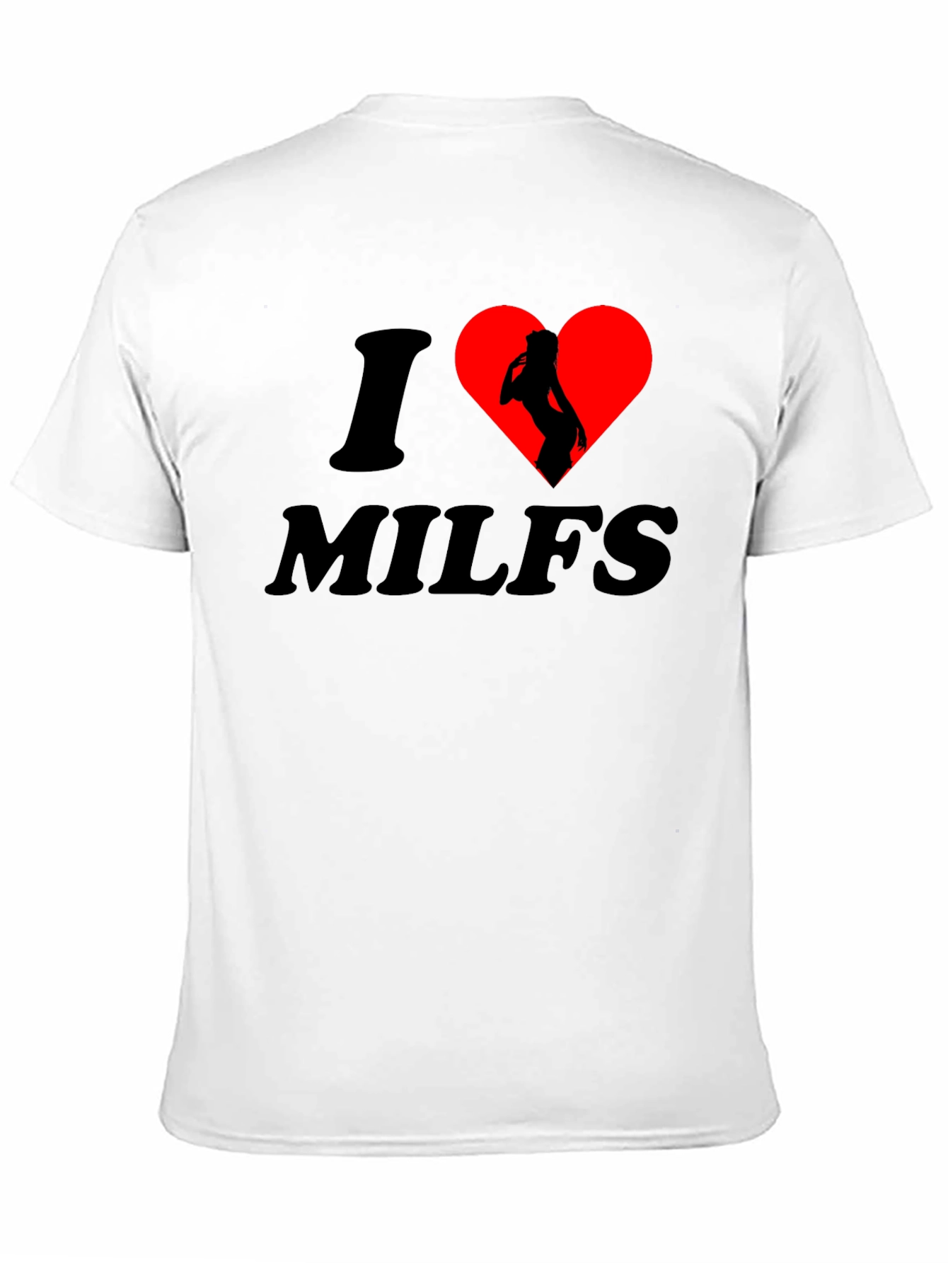 Black I Heart MILFS T-Shirt: Bold Graphic Tee for Confident Individuals view 11