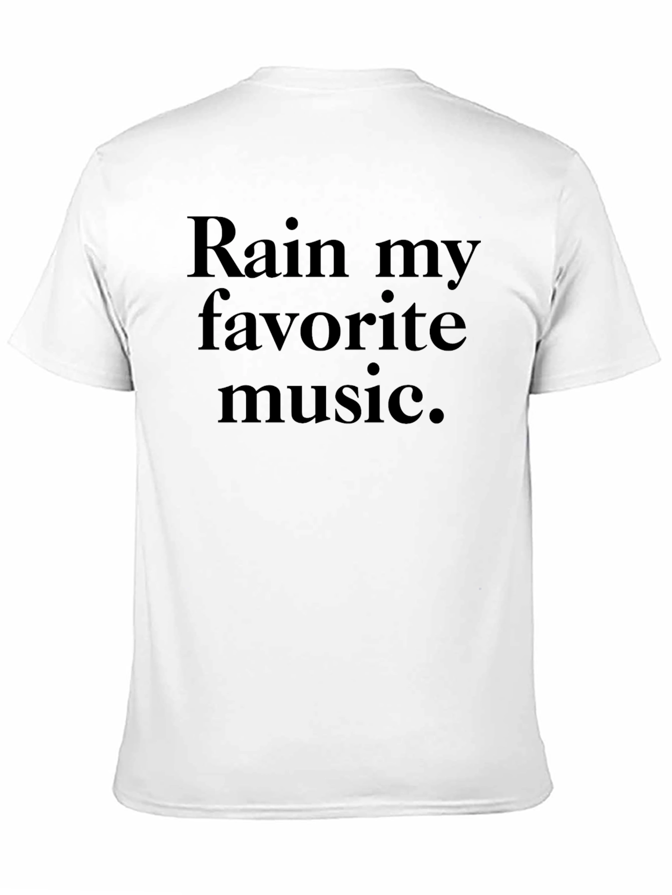 Black Rain My Favorite Music Black Graphic Tee view 11