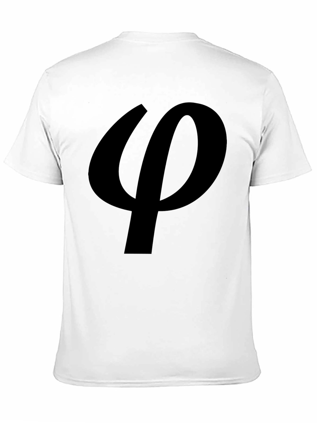 Black Black Phi Symbol T-Shirt view 11