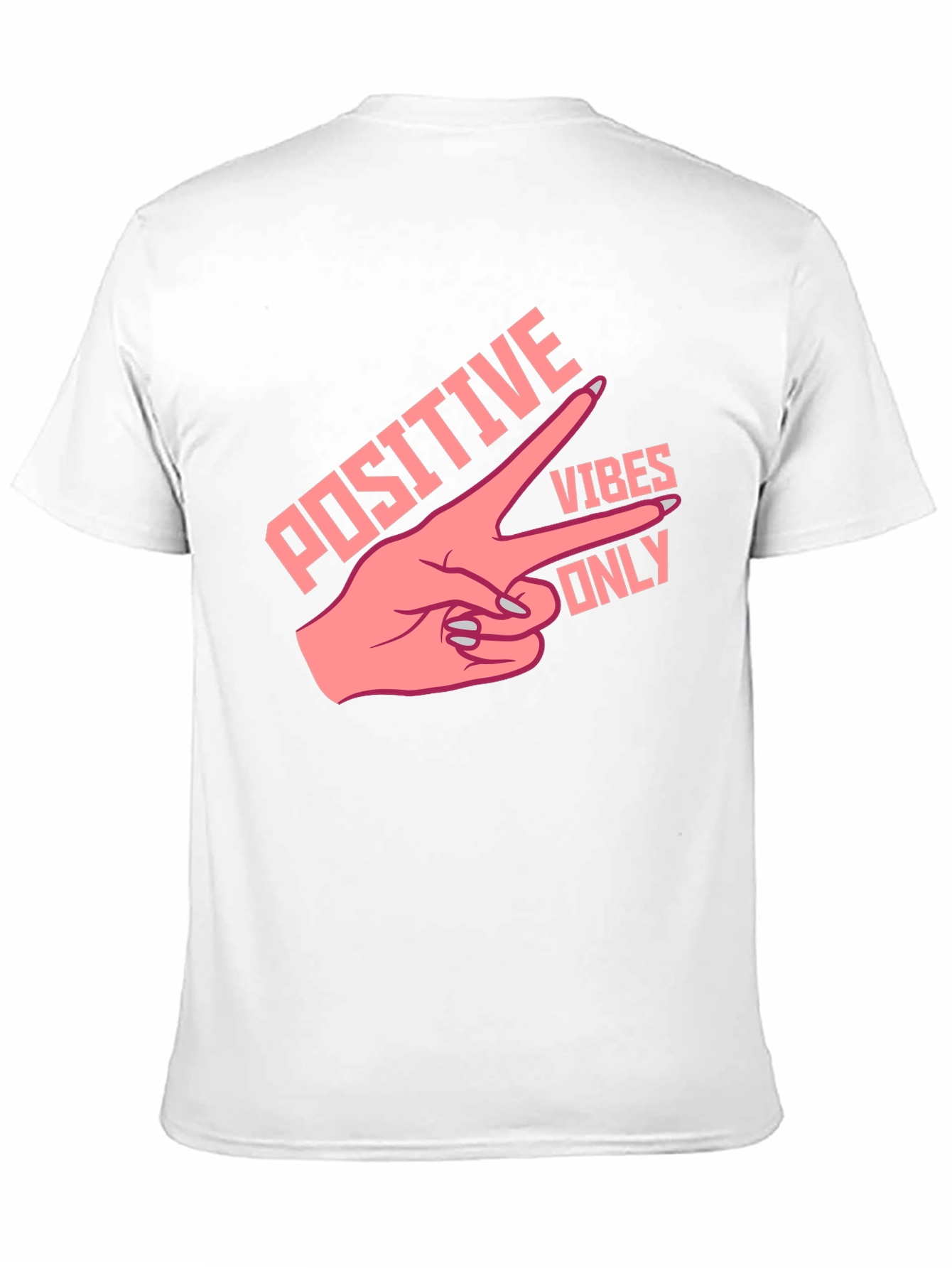 Black Positive Vibes Only Graphic Tee - Black view 11