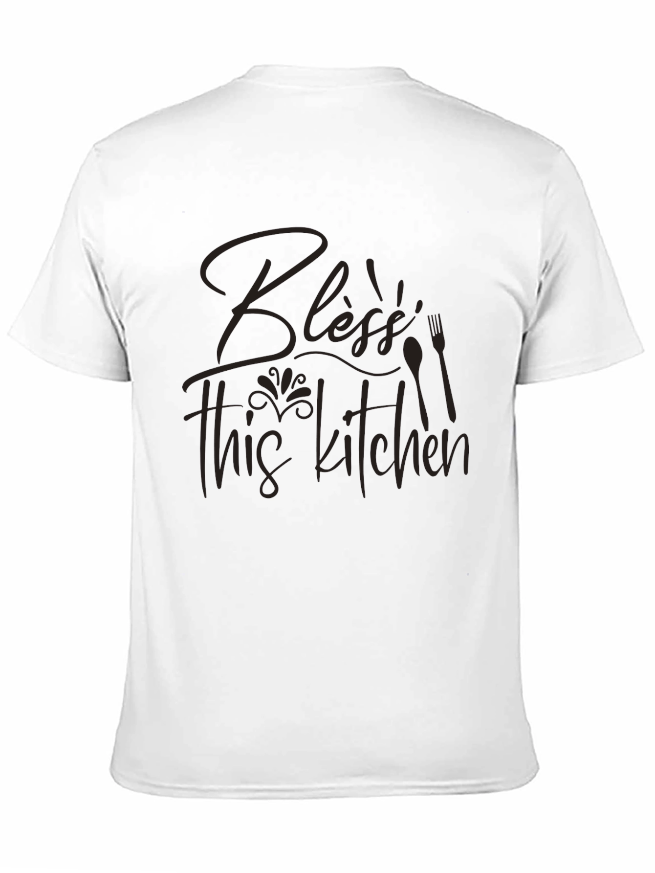 Black Bless This Kitchen Graphic Tee - Comfort Fit view 11
