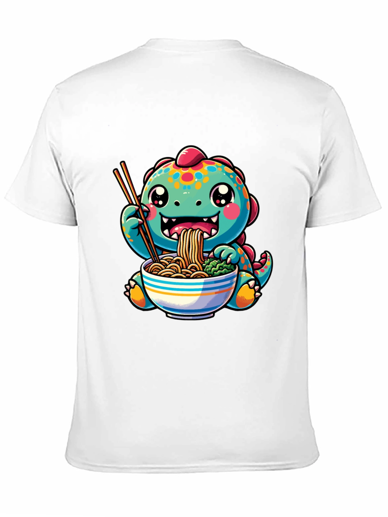 Black Dino Ramen Lover T-Shirt view 11