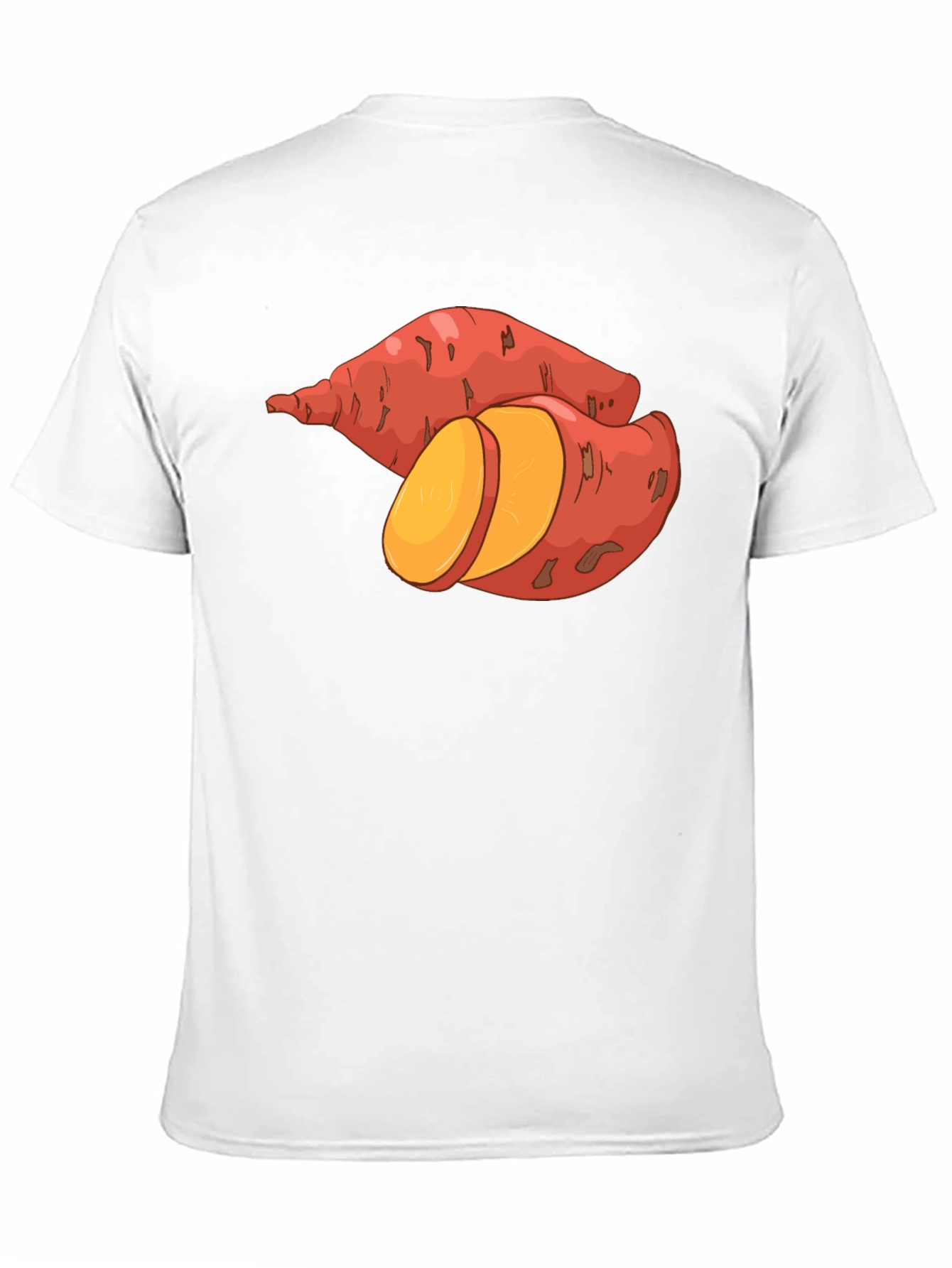 Black Sweet Potato Graphic Tee - Black Unisex T-Shirt view 11