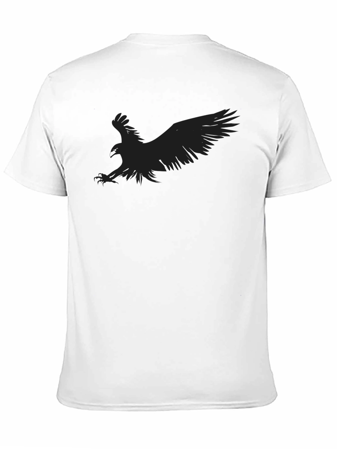Black Black Eagle Graphic T-Shirt - Men's Short Sleeve Crew Neck Tee view 11