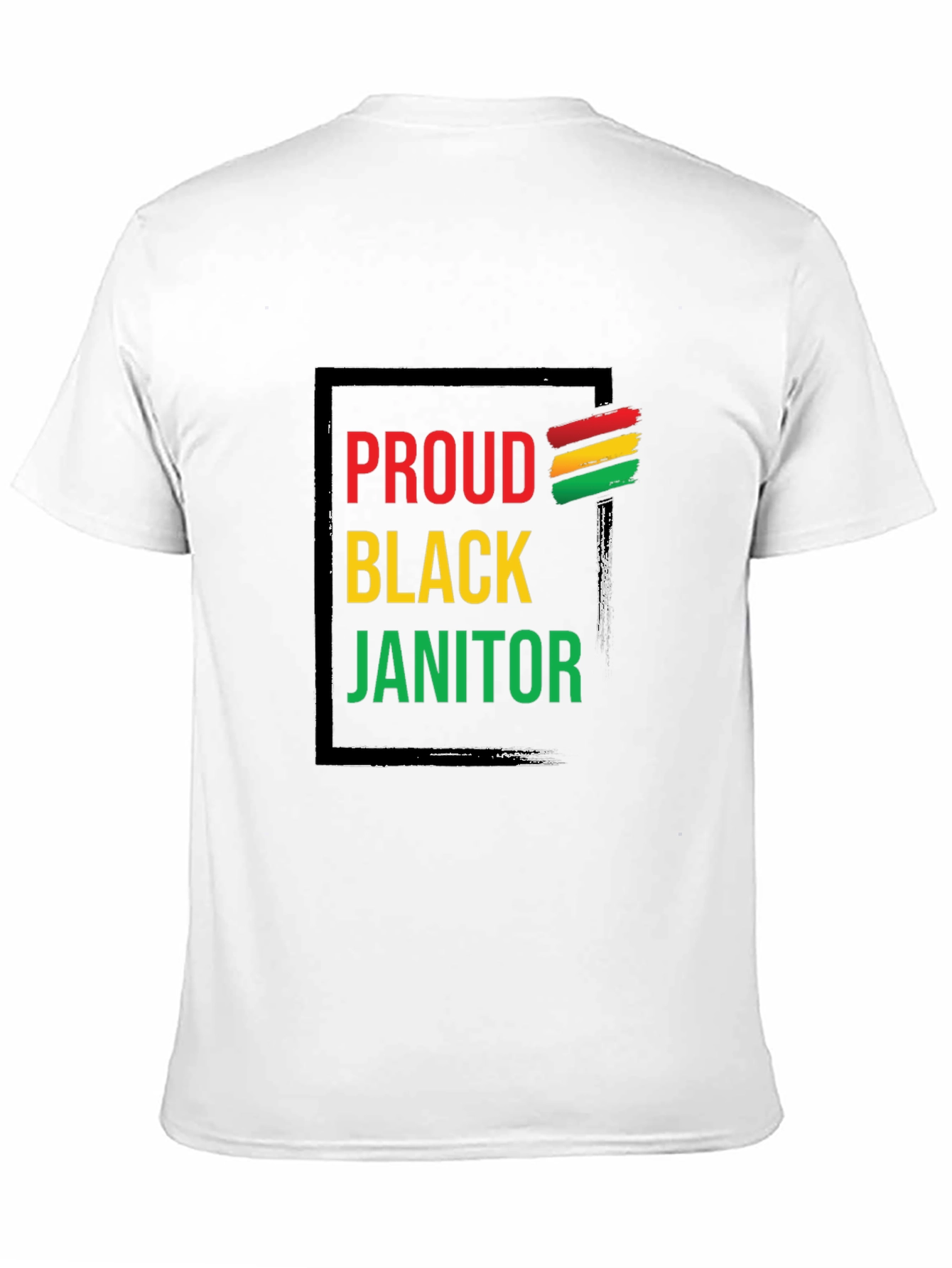 Black Proud Black Janitor T-Shirt view 11