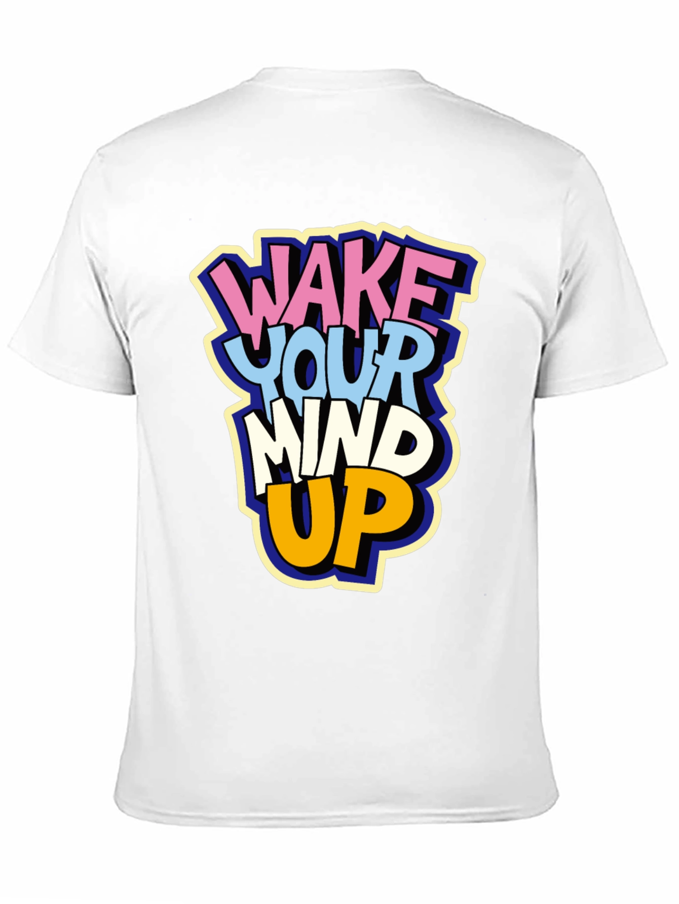 Black Wake Your Mind Up Graphic T-Shirt view 11