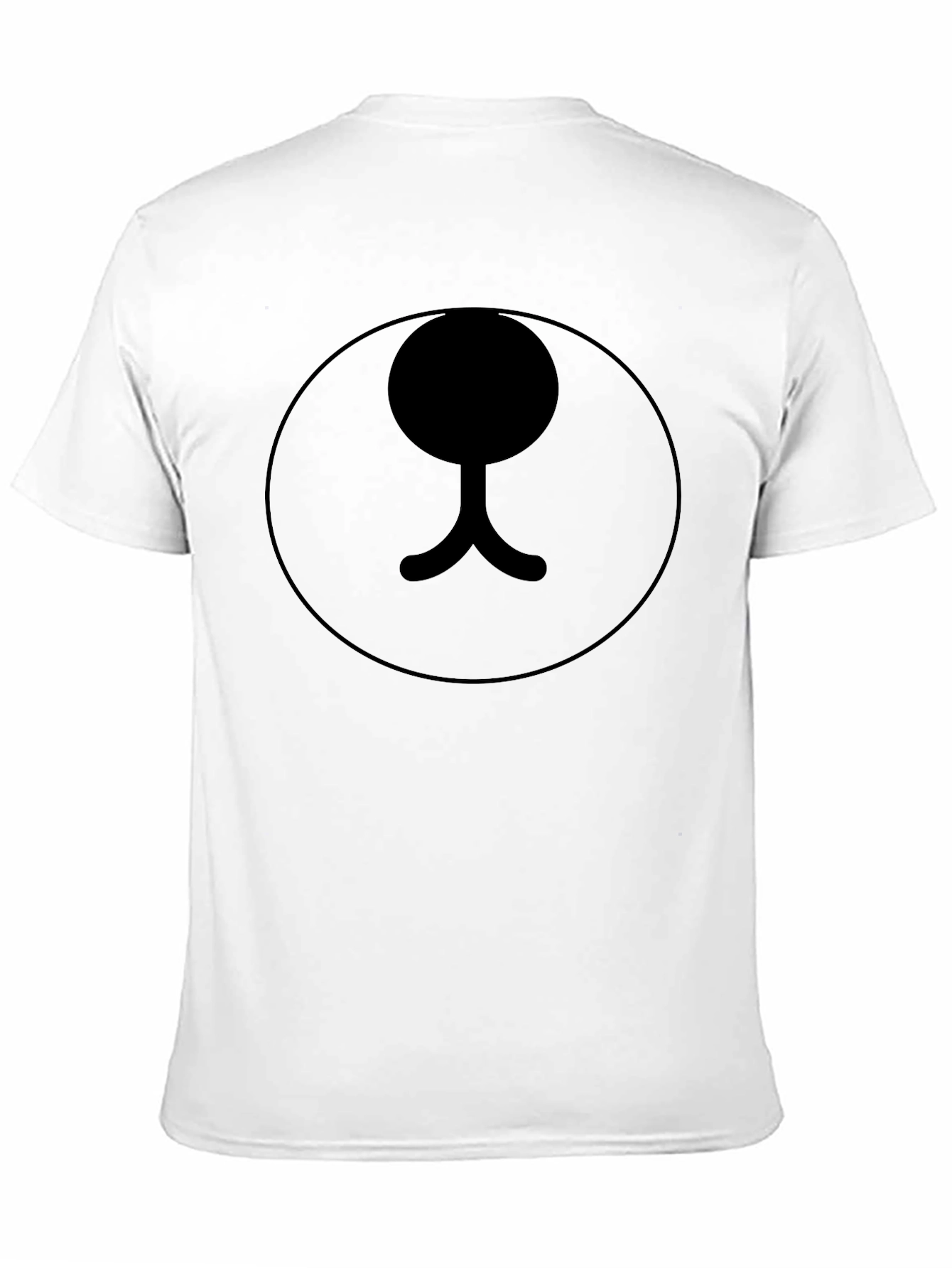 Black Black Bear Face Graphic Tee - Minimalist Style view 11
