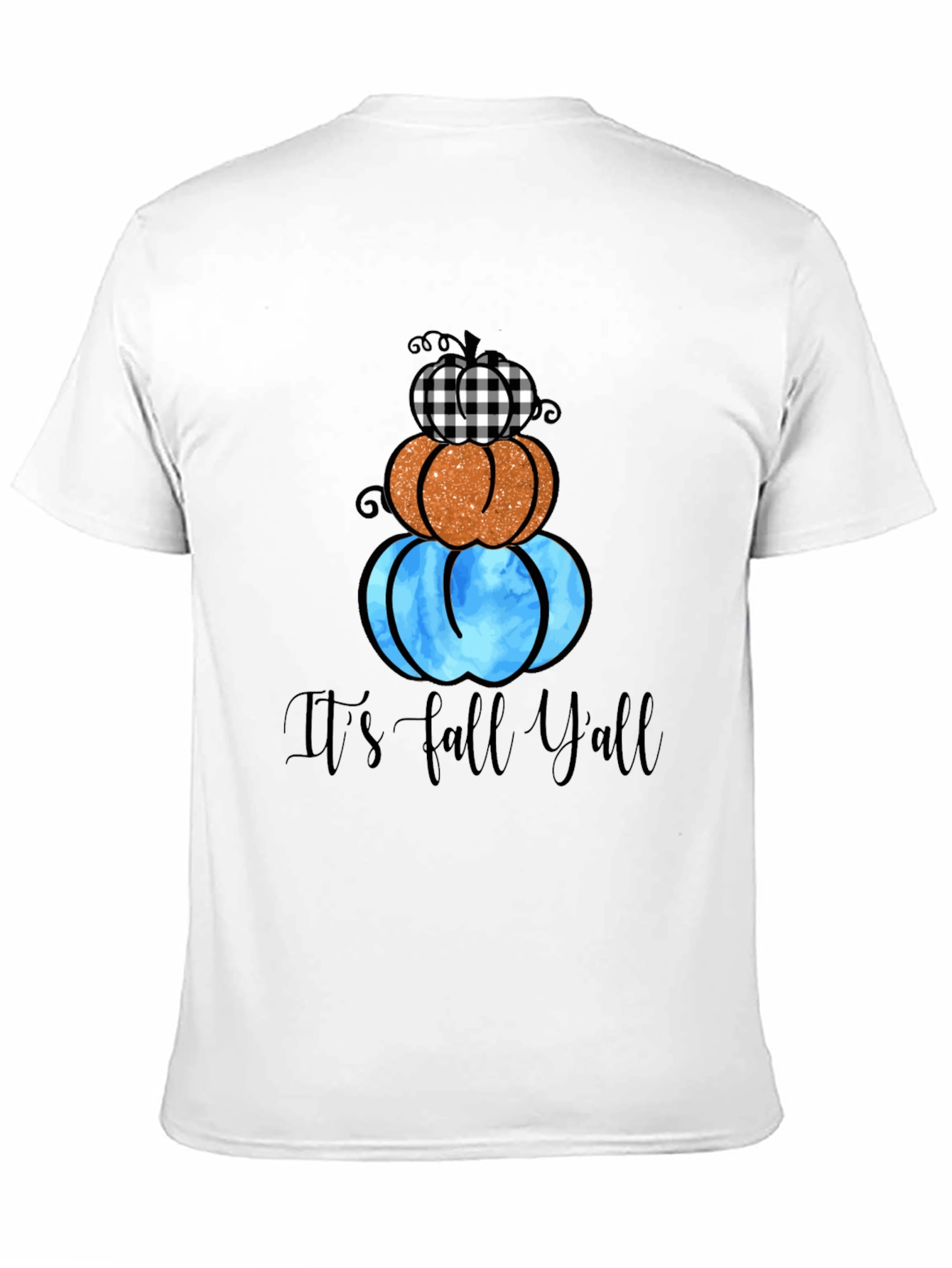 Black Fall Y'all Pumpkin Stack Tee view 11