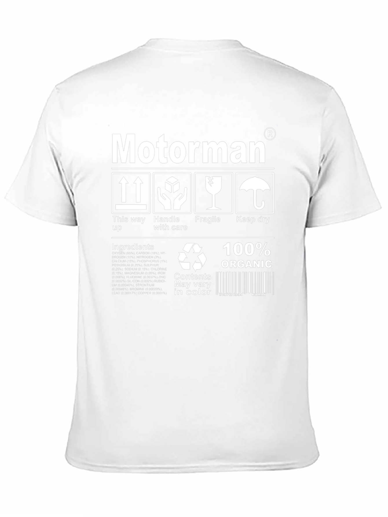 Black Motorman Organic Cotton T-Shirt view 11