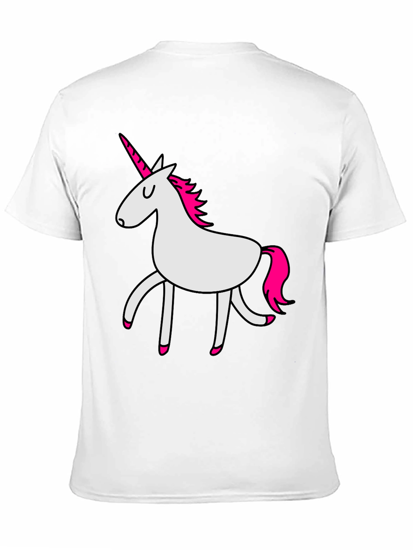Black Unicorn Graphic T-Shirt - Black Crew Neck Tee view 11