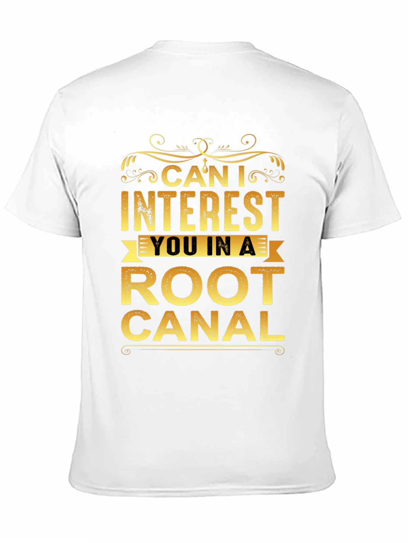Black Funny Root Canal T-Shirt view 11