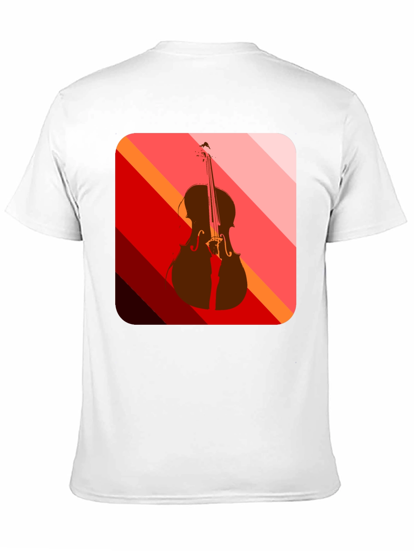 Black Abstract Cello Graphic Tee - Black view 11