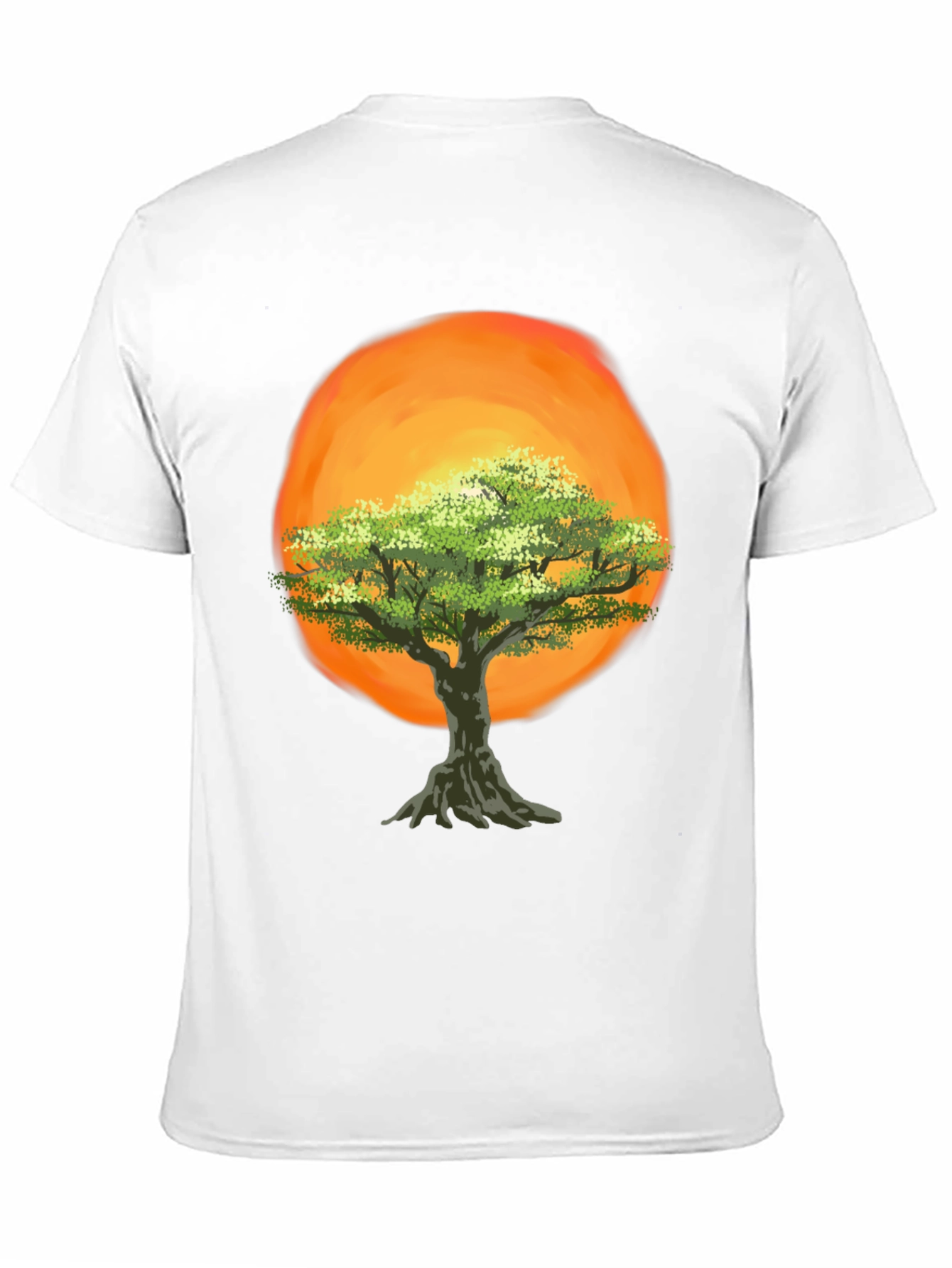 Black Tree of Life Graphic Tee - Sunset Design view 11