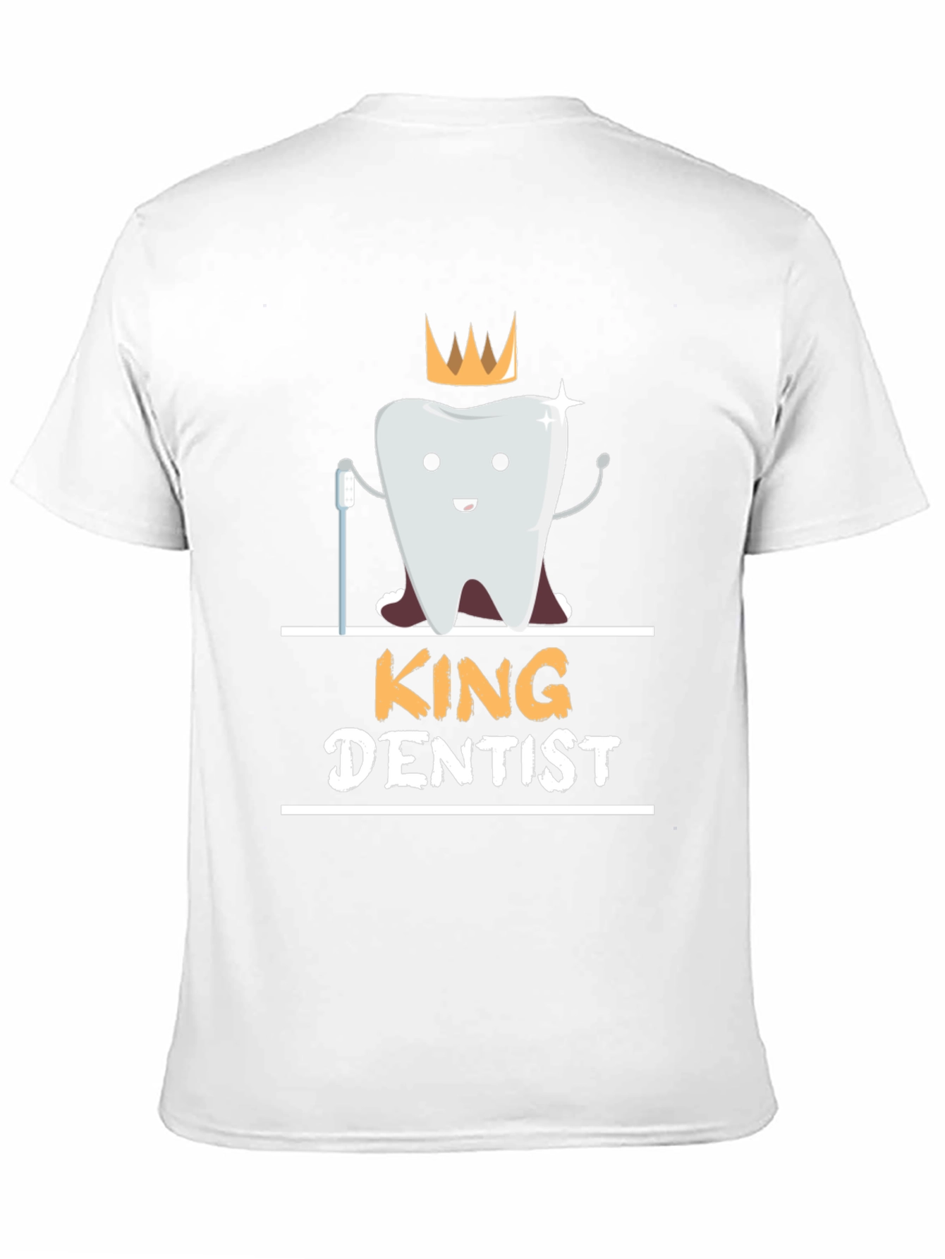 Black King Dentist T-Shirt - Funny Dental Hygienist Tee view 11