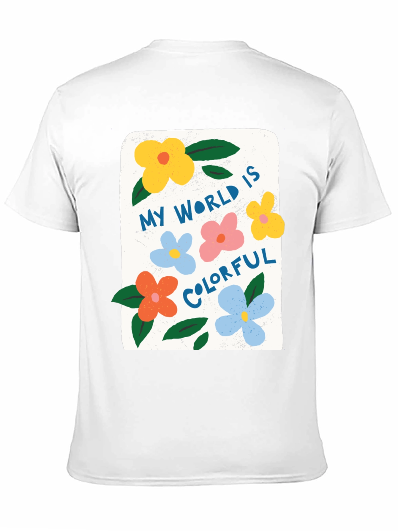 Black Colorful World Graphic Tee - Comfort & Style view 11