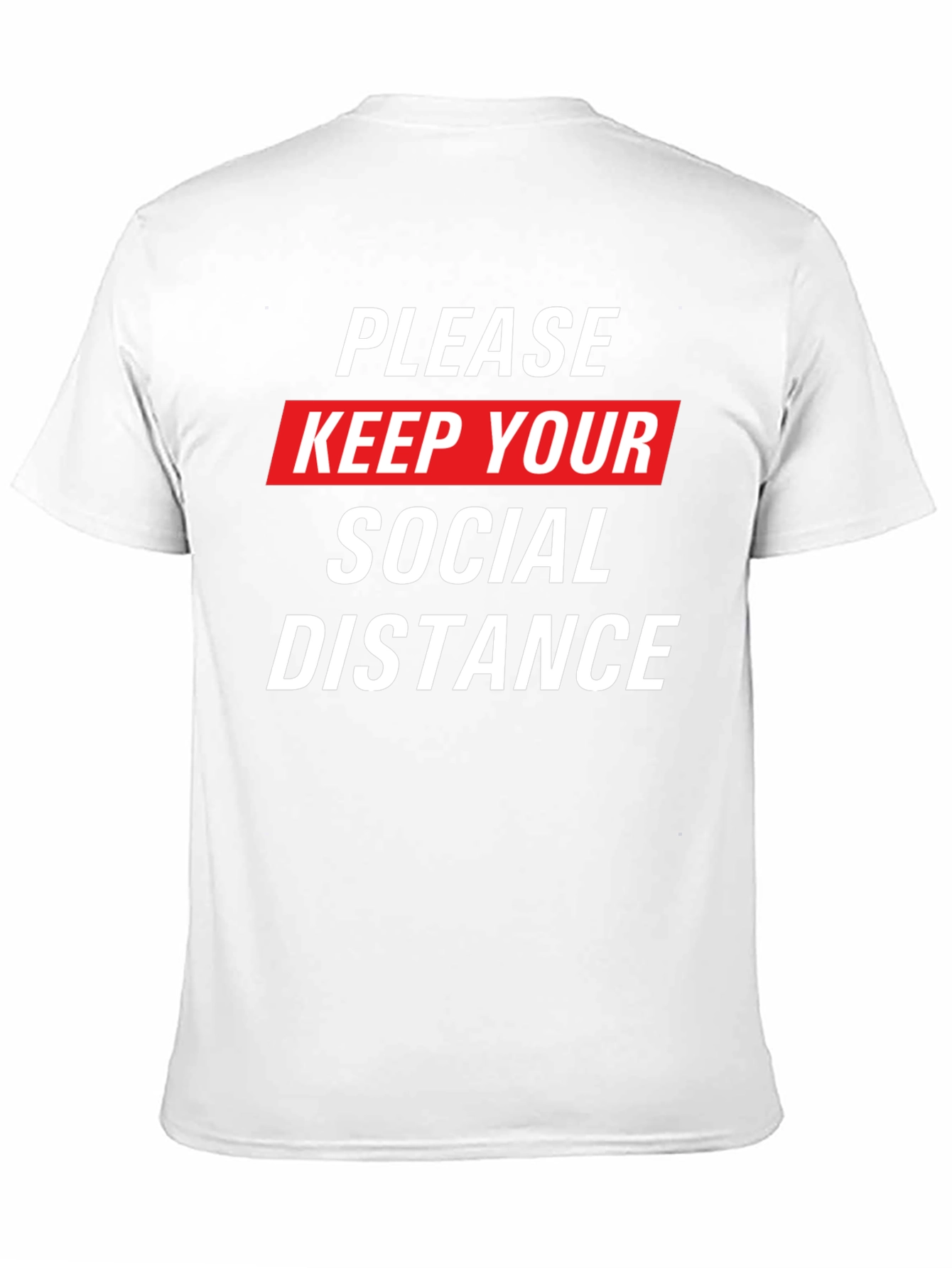 Black Social Distance Graphic Tee view 11