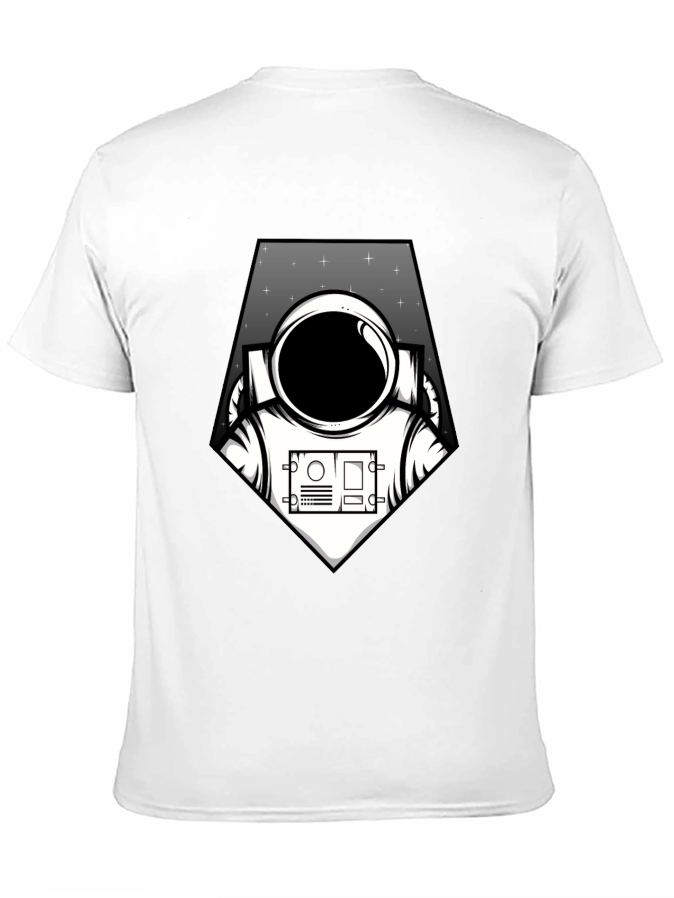 Black Astronaut Graphic Tee - Black Space Explorer T-Shirt view 11