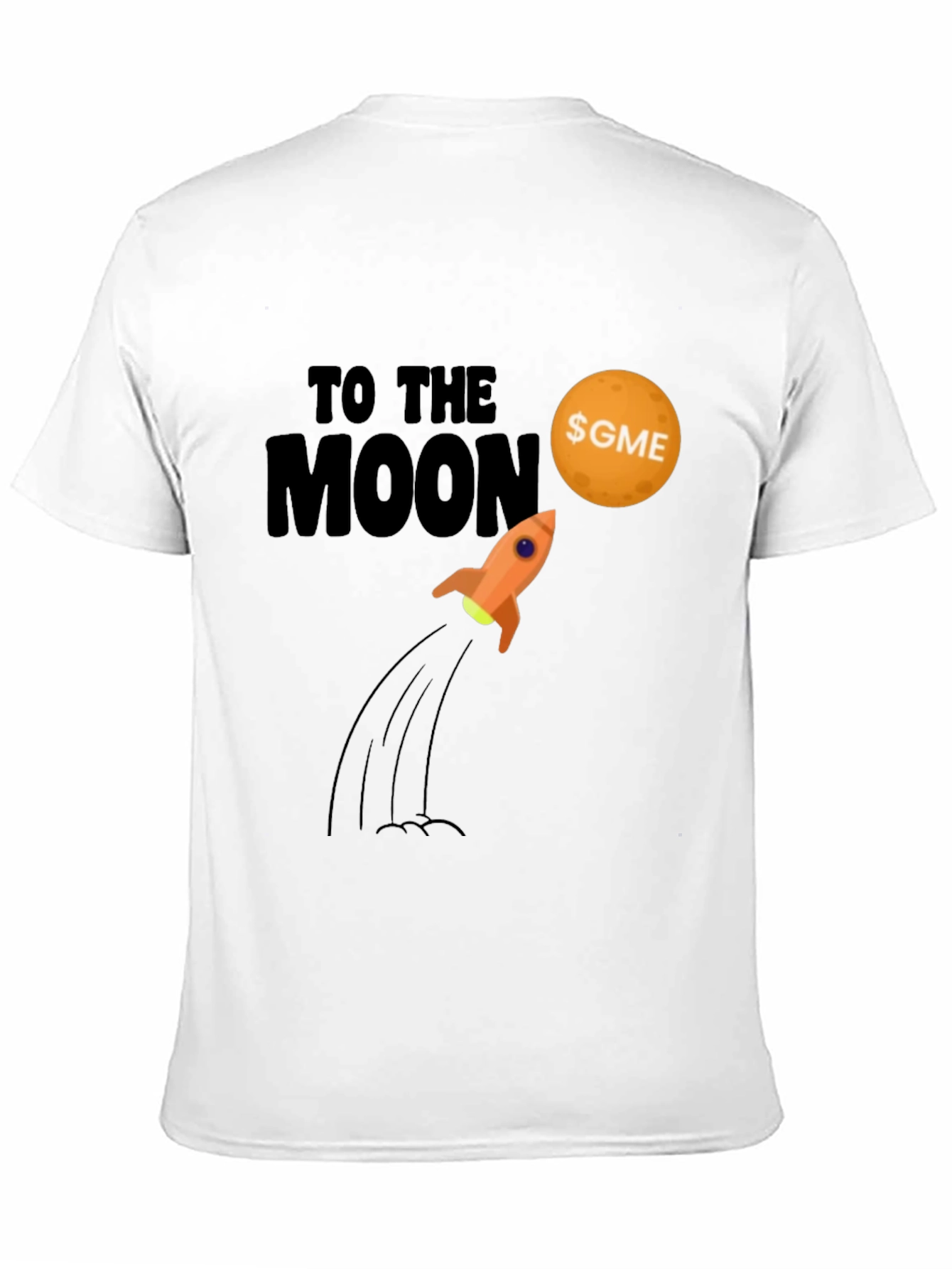 Black GME To The Moon Black T-Shirt view 11