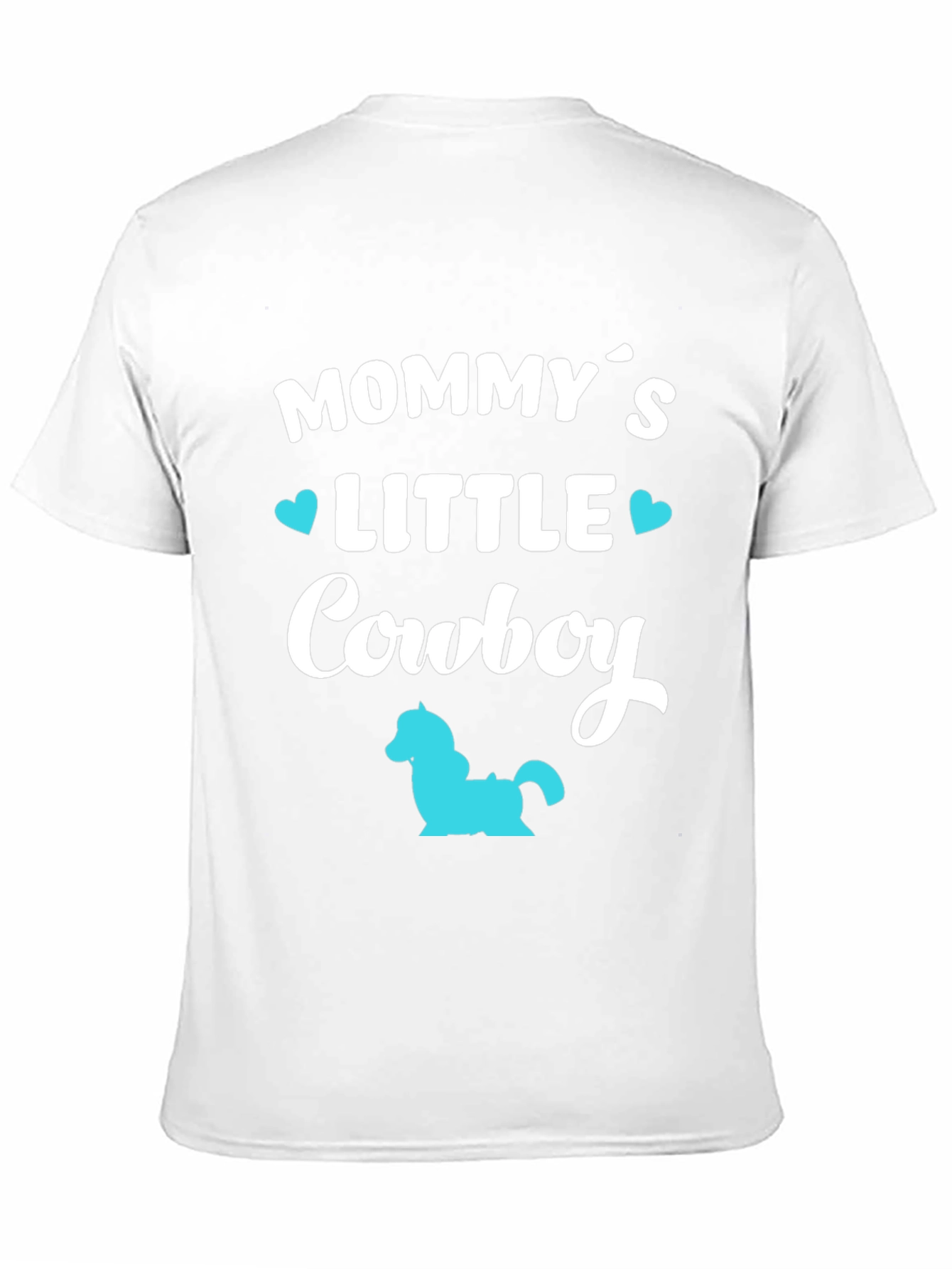 Mommy's Little Cowboy - Black T-Shirt - 11