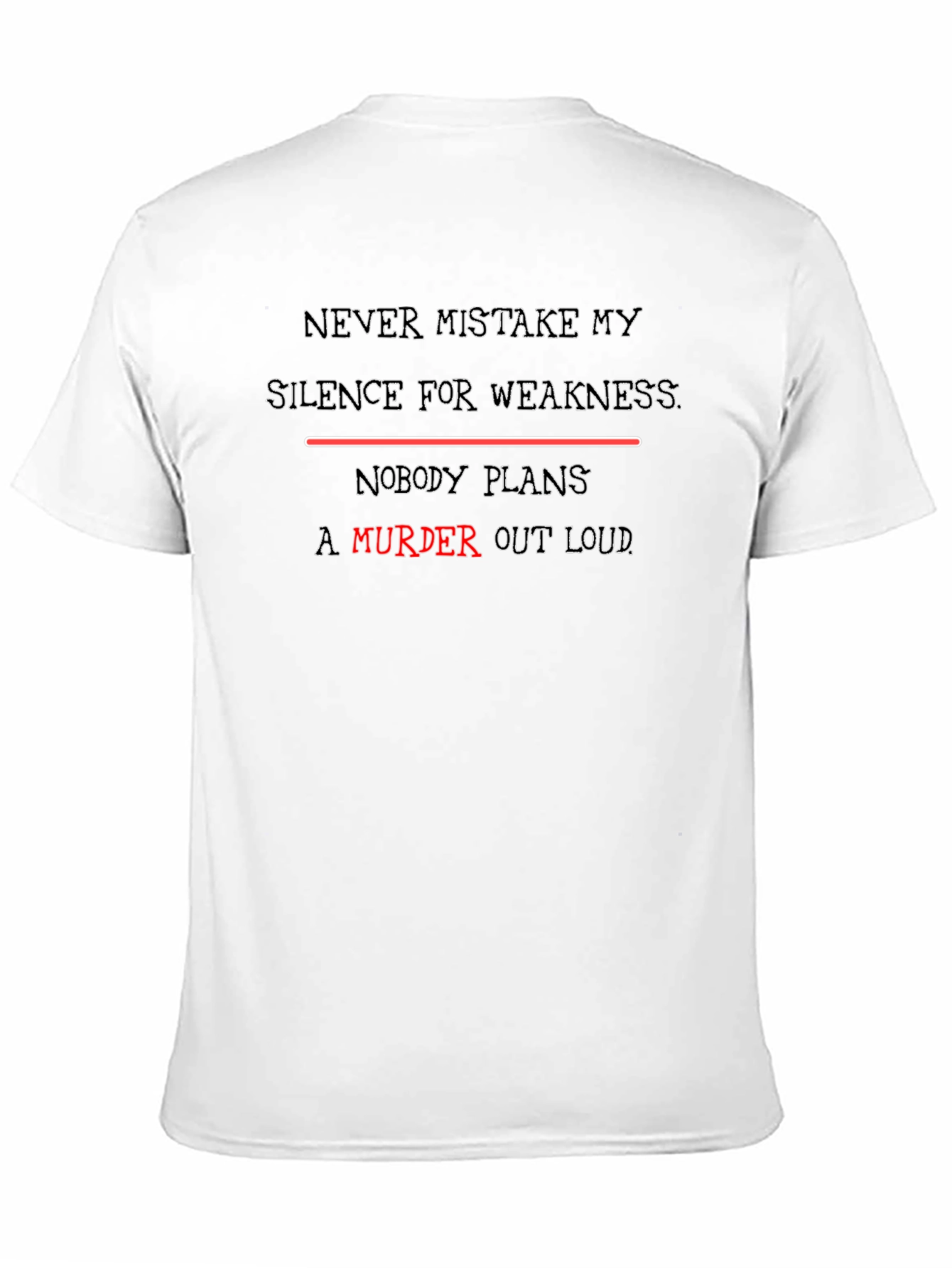 Black Silence Isn't Weakness Graphic Tee view 11