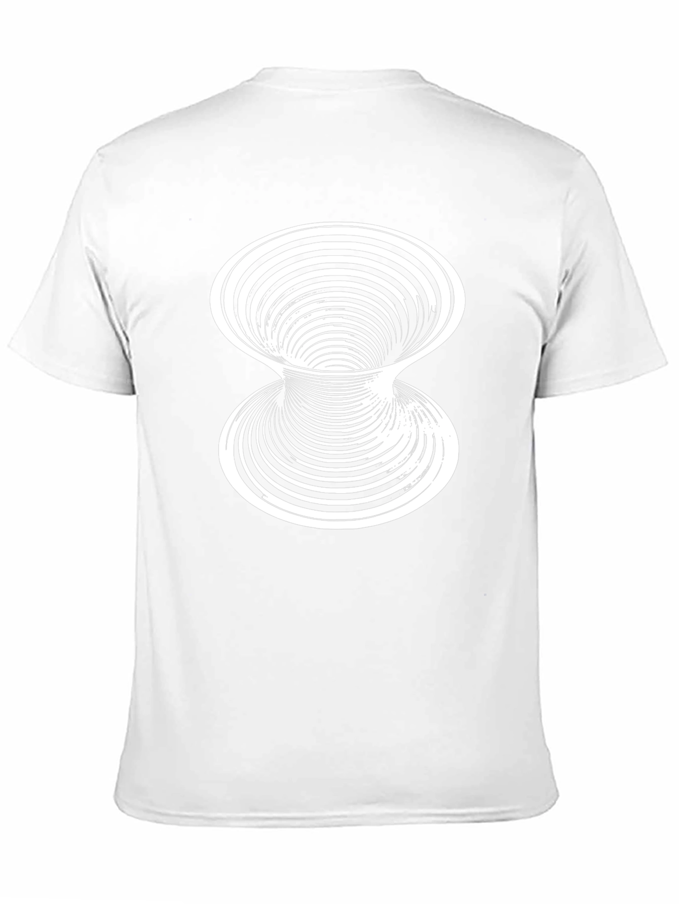 Black Optical Illusion Graphic Tee - Black Cotton T-Shirt view 11
