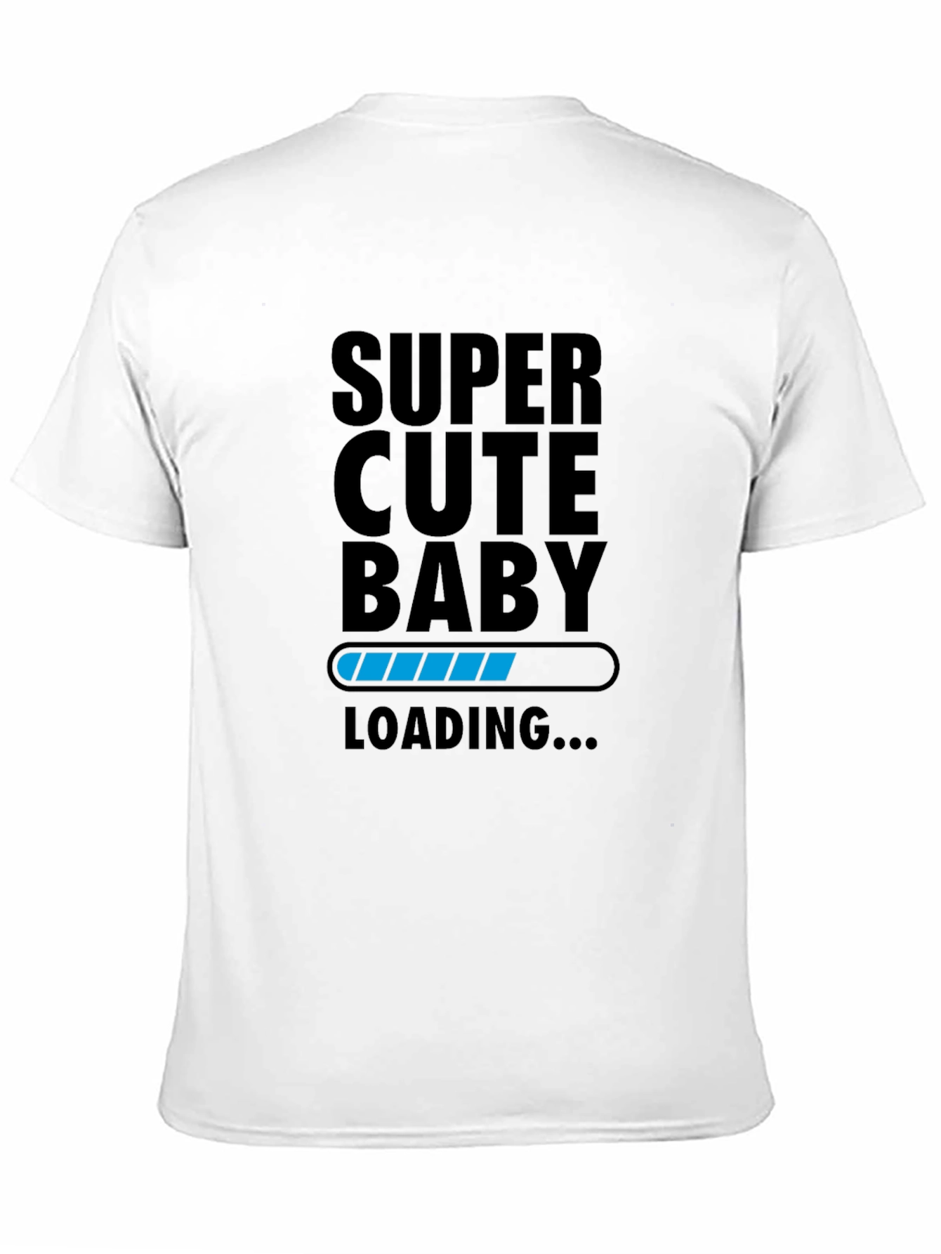 Black Super Cute Baby Loading T-Shirt - Unisex view 11