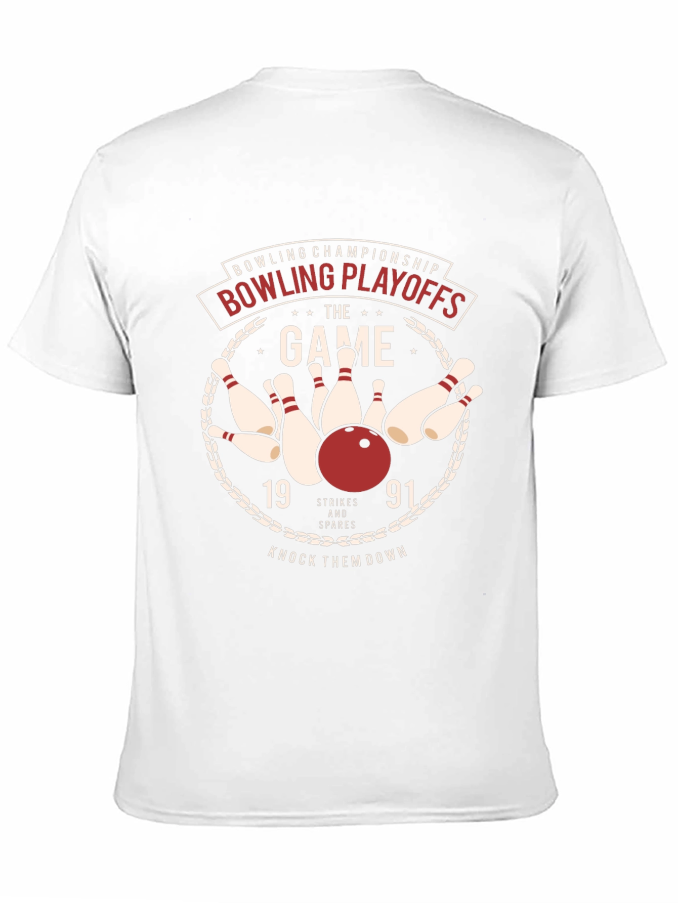 Black Bowling Playoffs Graphic T-Shirt view 11