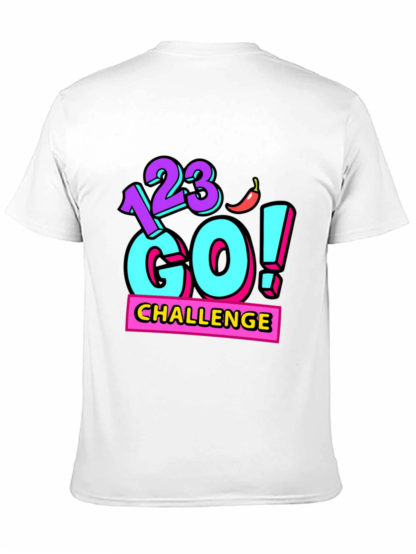 Black 123 Go! Challenge Graphic Tee - Black Cotton Blend view 11