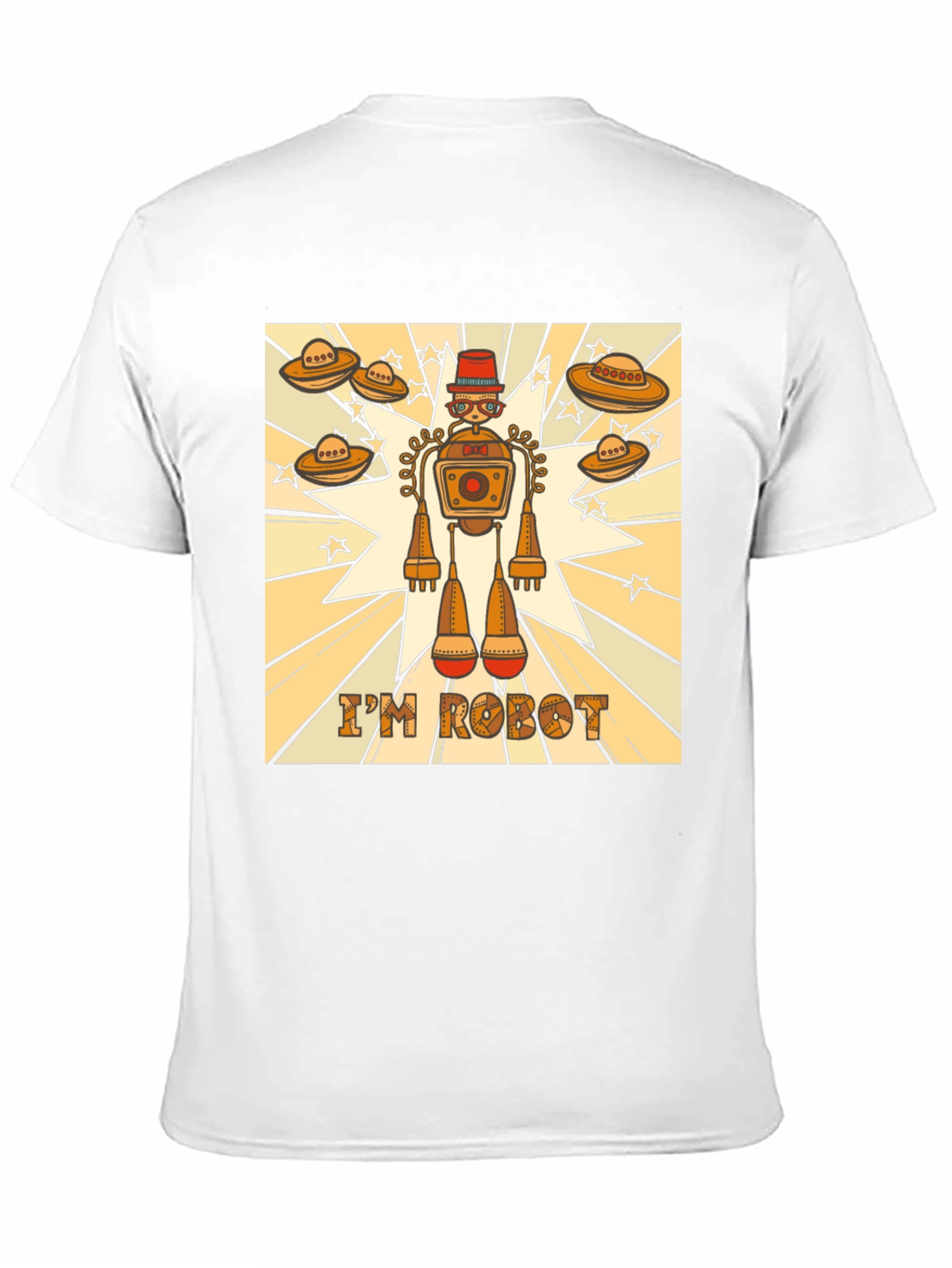 Black I'm Robot Graphic T-Shirt - Sci-Fi Fun! view 11