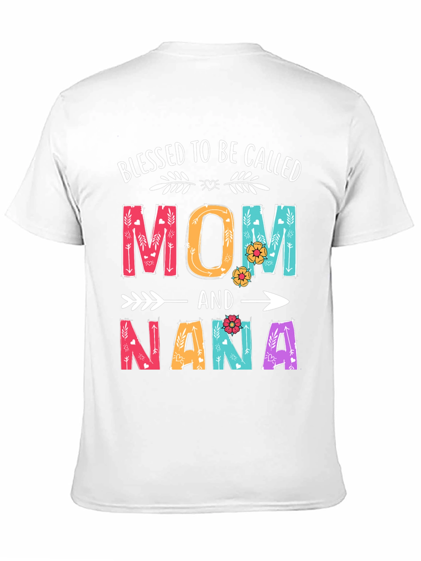 Black Blessed Mom & Nana T-Shirt view 11