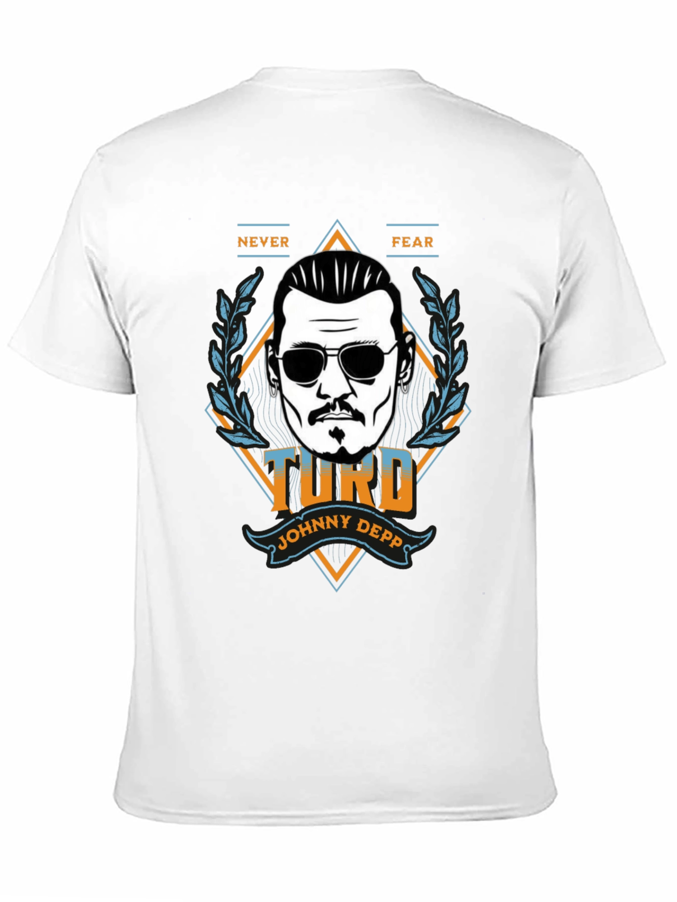 Black Johnny Depp 'Turd' Graphic T-Shirt - Never Fear view 11