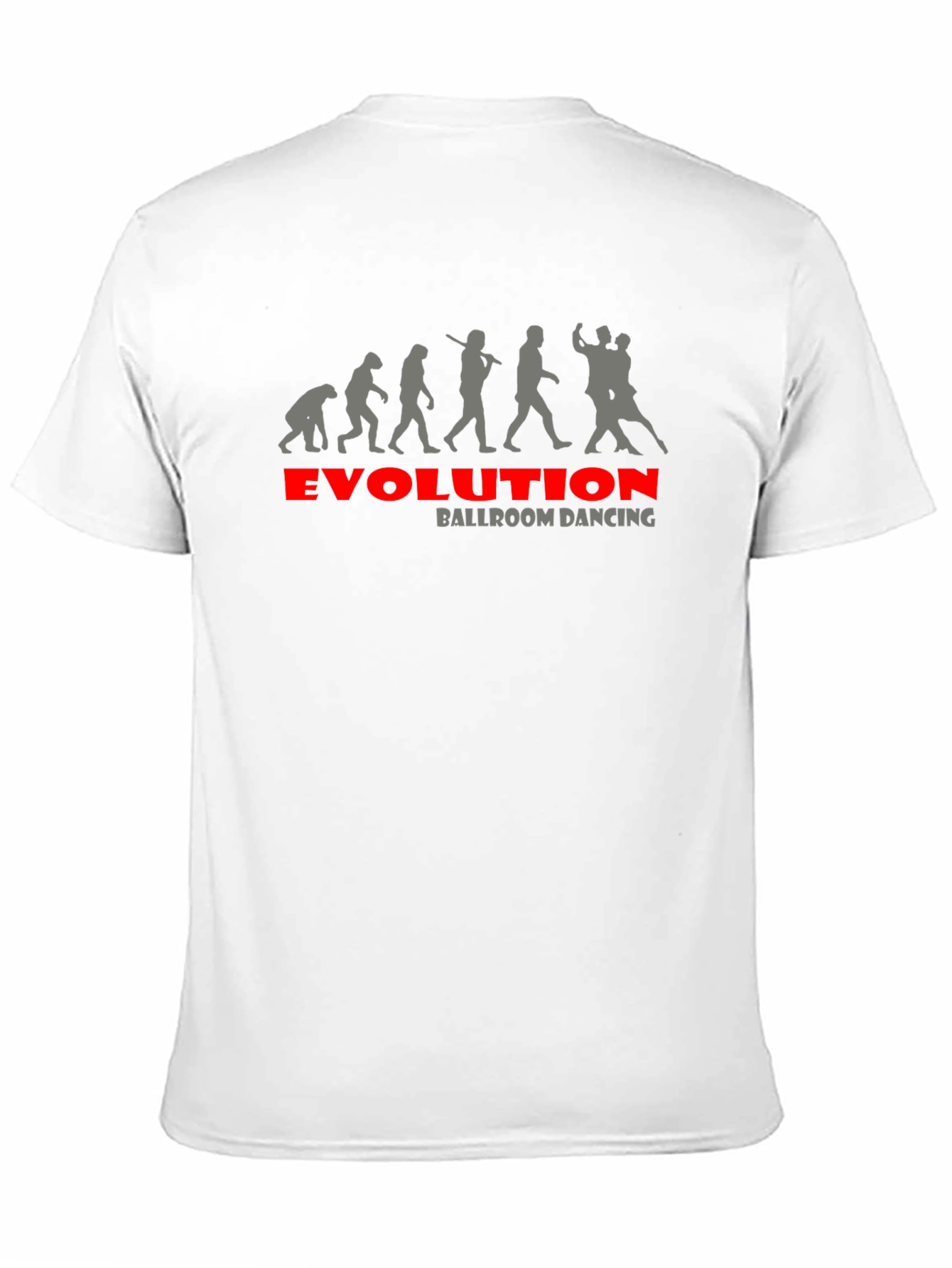 Black Evolution of Ballroom Dancing Graphic T-Shirt view 11