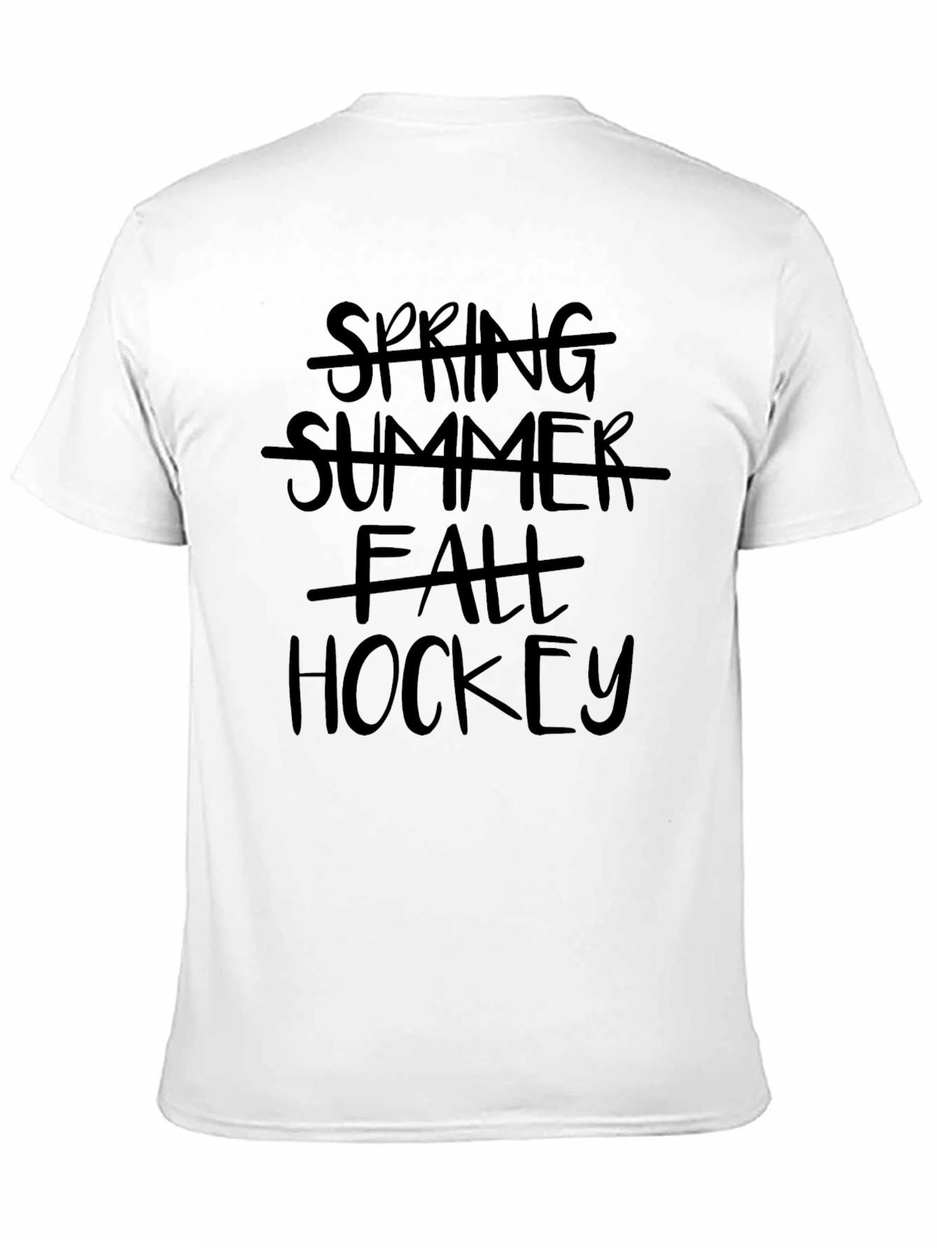 Black Hockey All Season Black Graphic Tee view 11