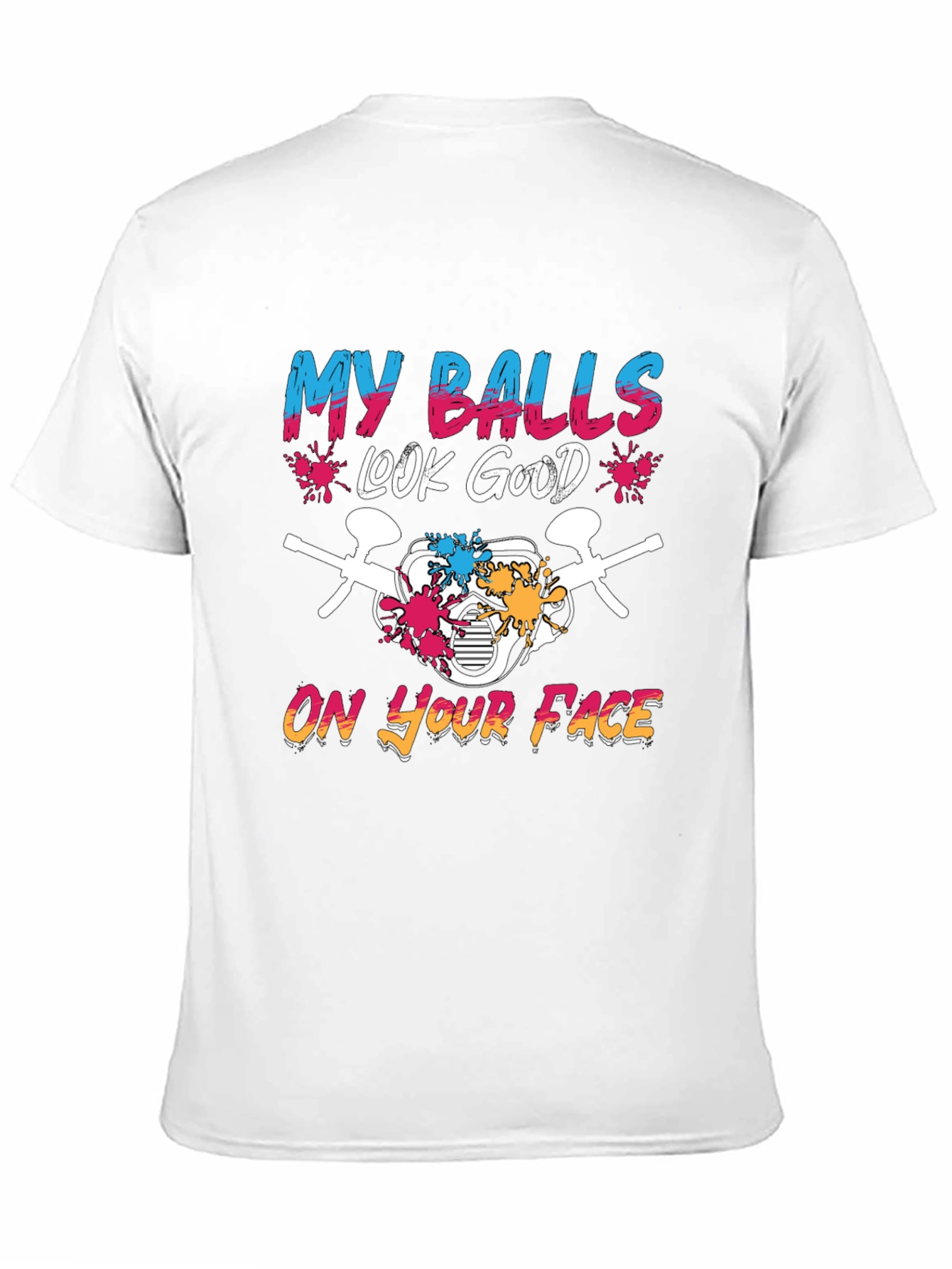 Black My Balls Look Good T-Shirt view 11