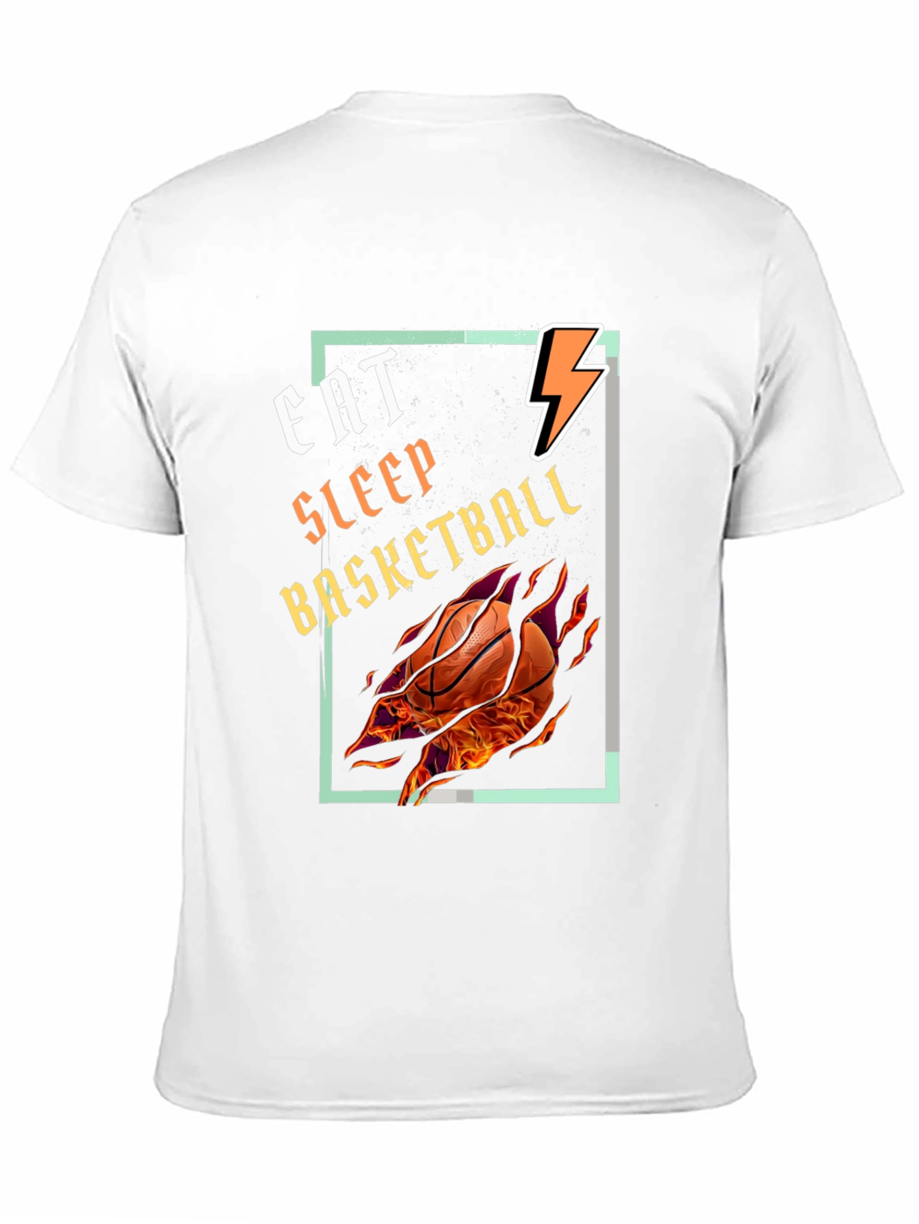Black Eat Sleep Basketball Graphic Tee - Black T-Shirt view 11