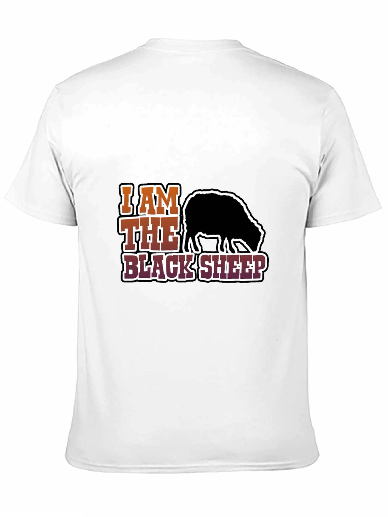 Black I Am The Black Sheep Graphic T-Shirt view 11