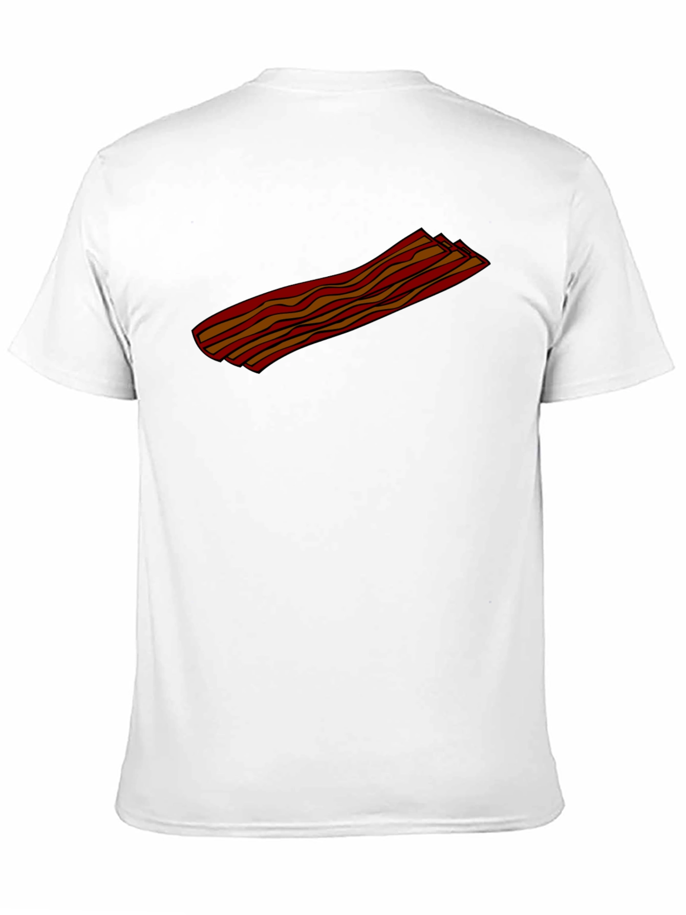Bacon Strip Graphic Tee - Black Cotton T-Shirt - 11